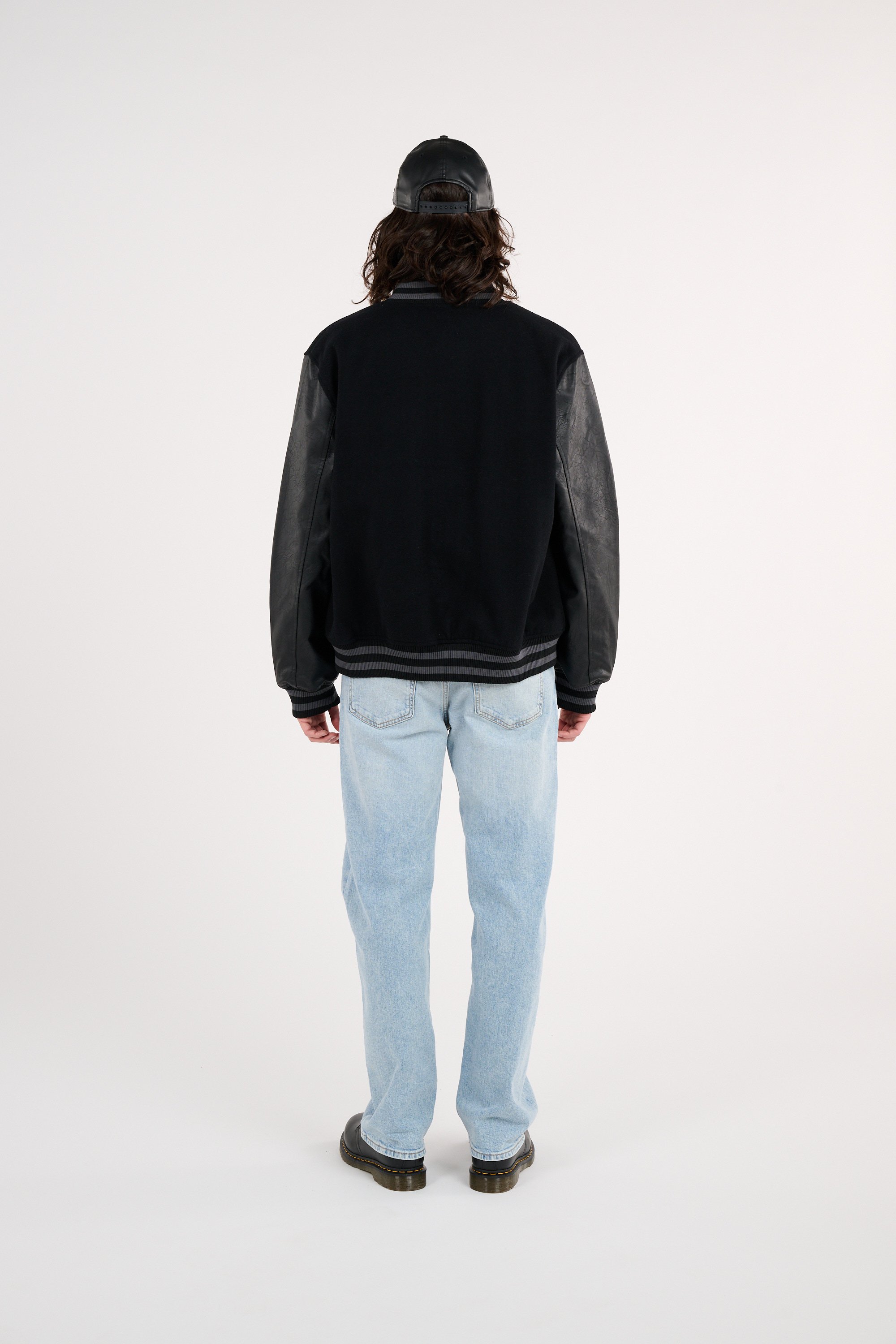 Bomber nba tonal patch varsity chibul  blk | Noir NEW ERA Homme