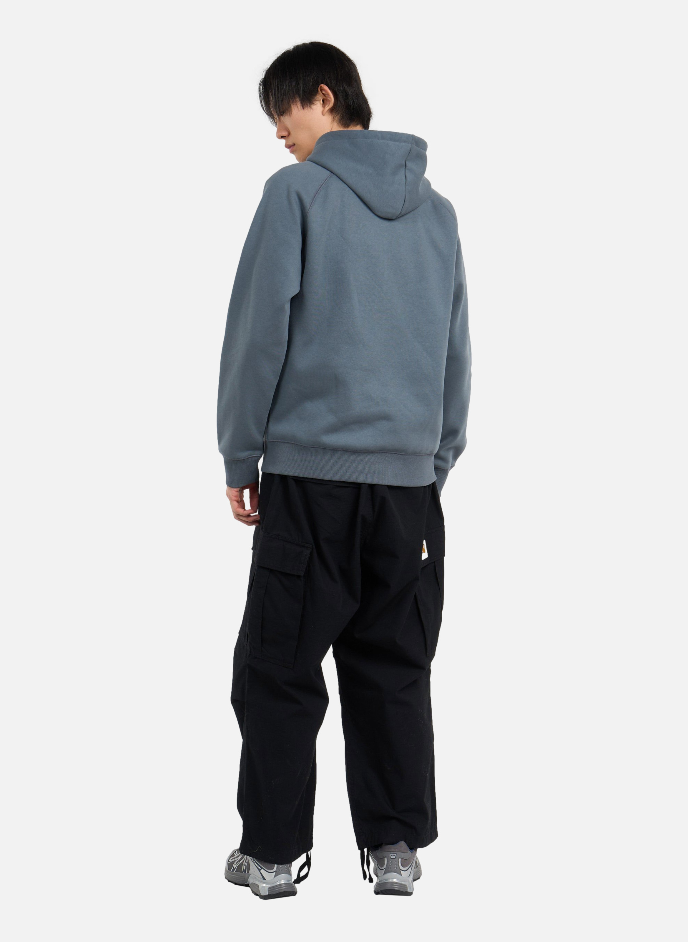 Hoodie zippé hooded chase CARHARTT WIP Bleu