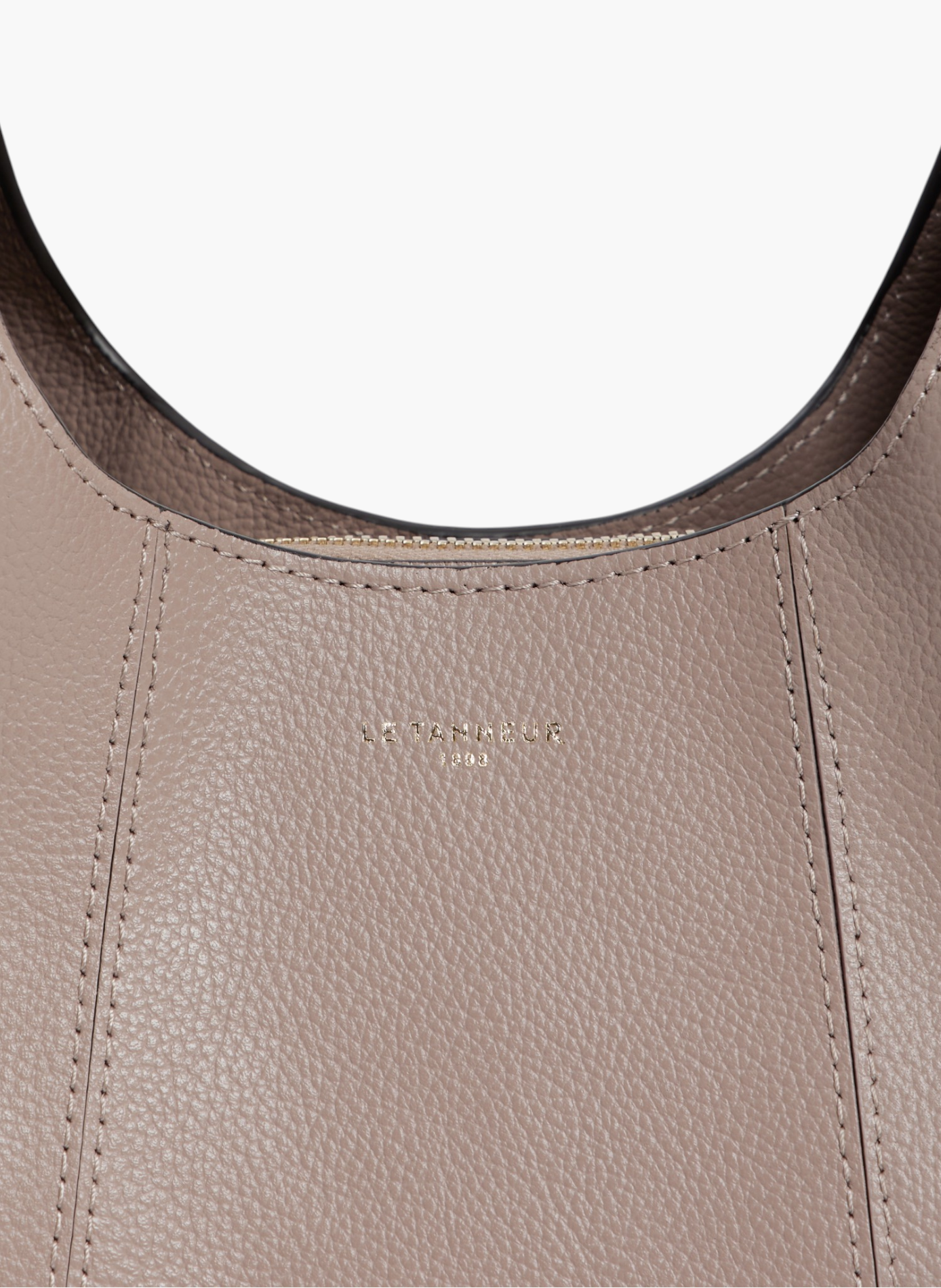 Petit sac à main juliette en cuir grainé LE TANNEUR Gris