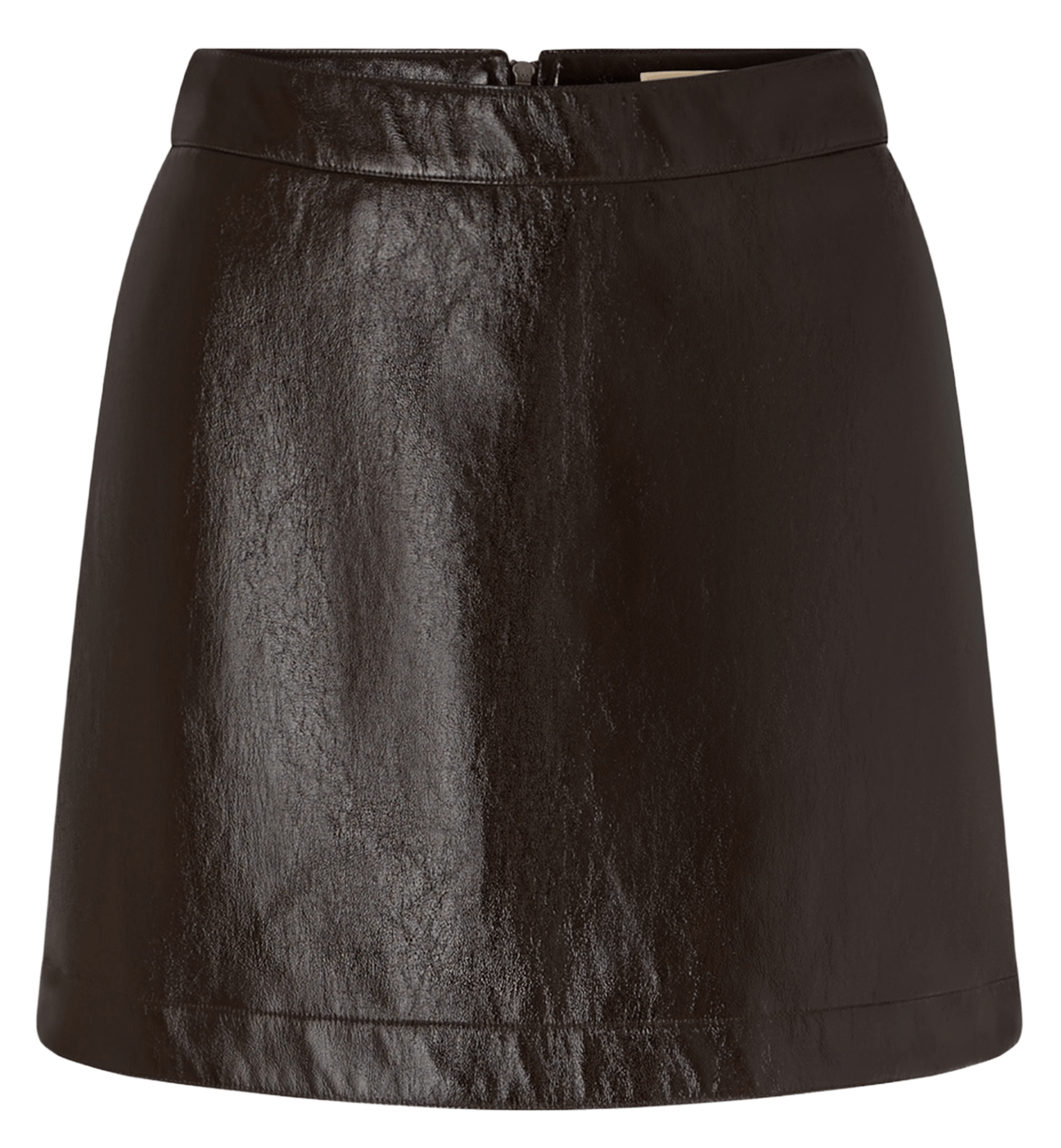 Jupe courte droite abby SESSUN Marron
