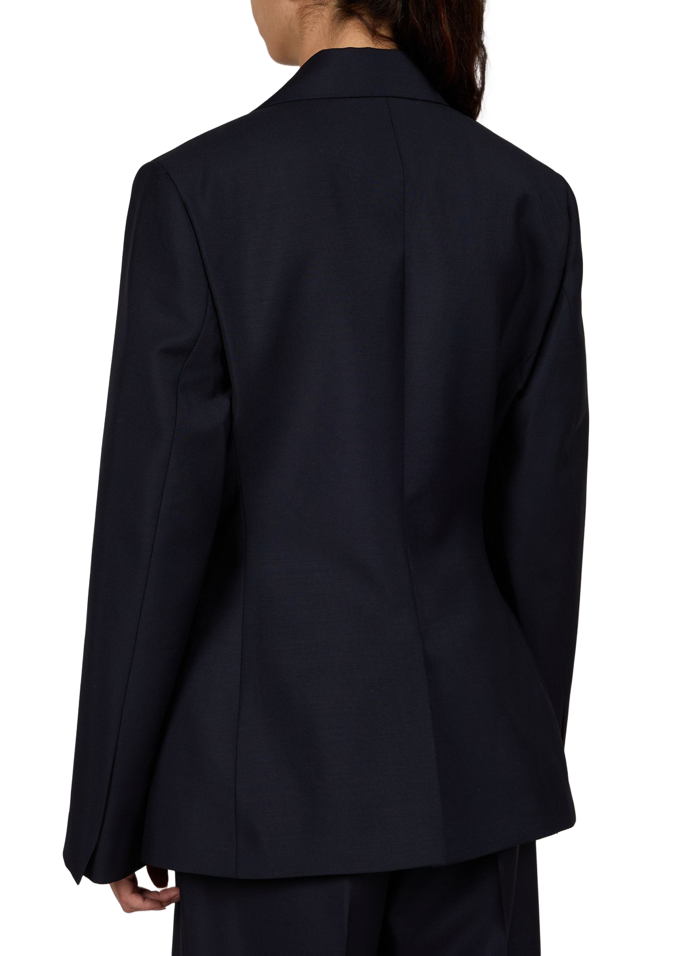 Hourglass-cut blazer in virgin wool and mohair ROHE FRAMES Blue