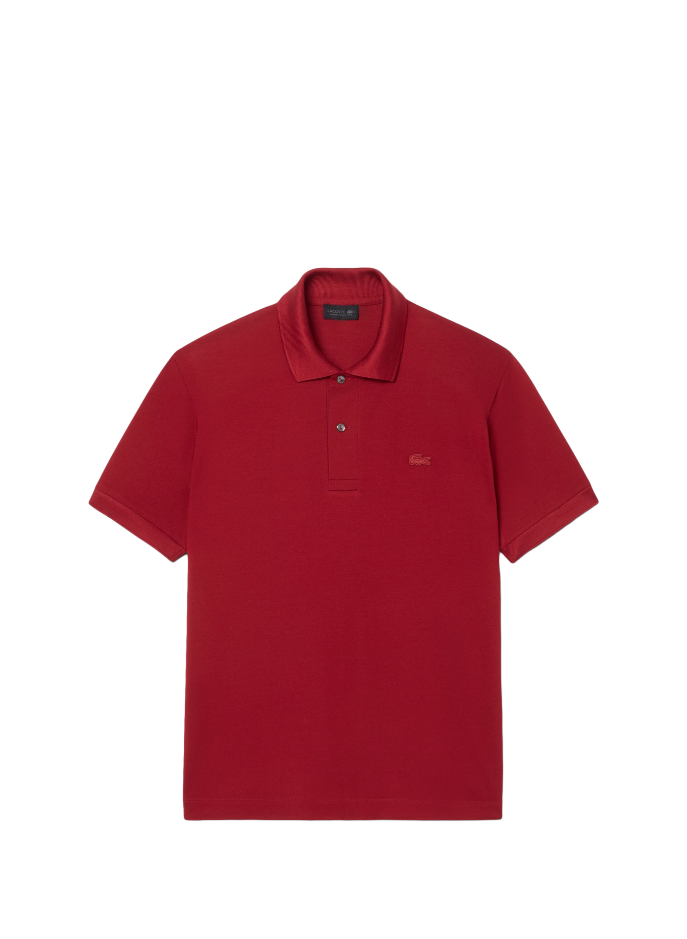 Korte mouw polo met zijden logo LACOSTE Rood
