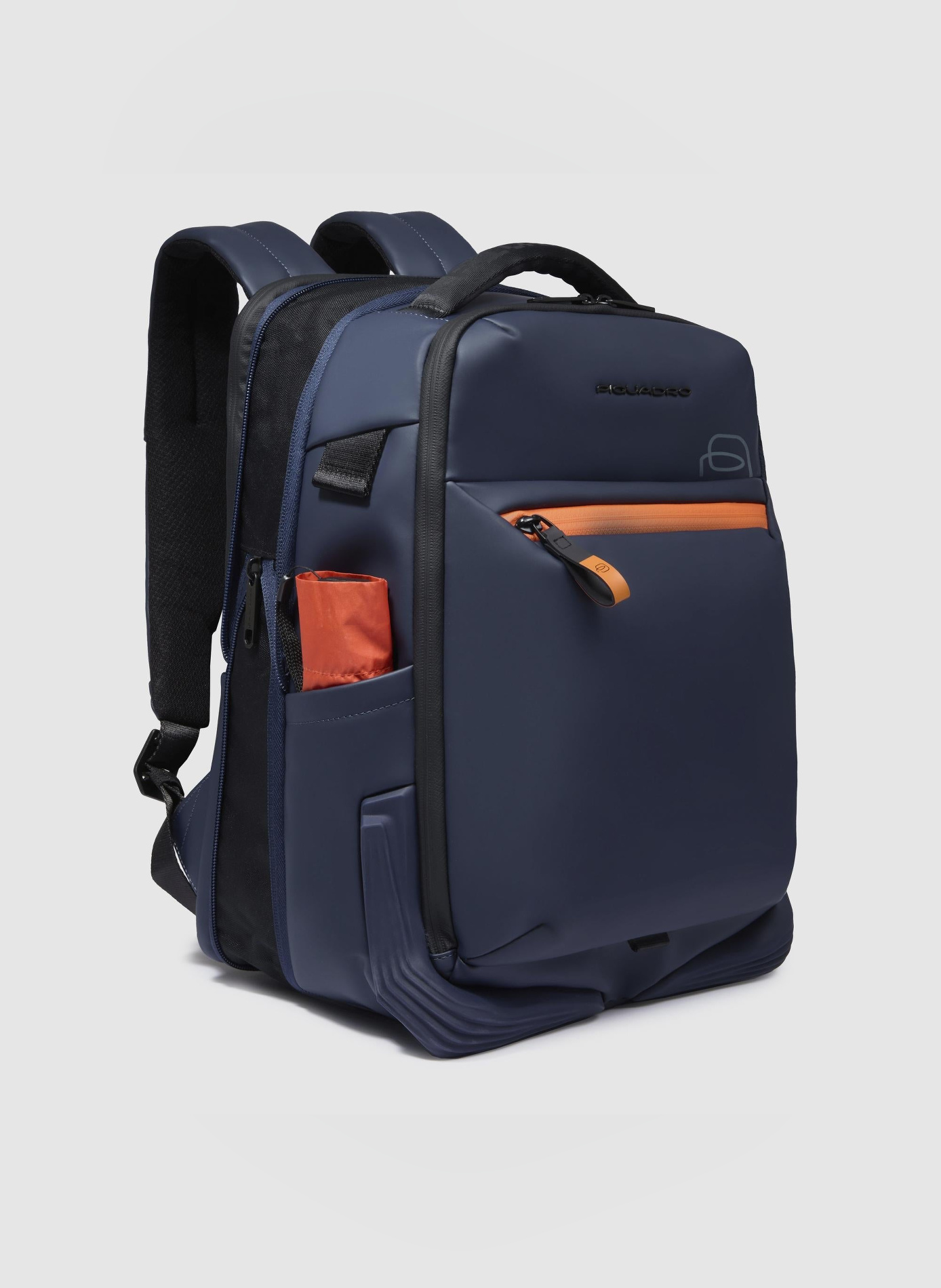 Sac à dos de voyage adaptable à valise sous-siège PIQUADRO Bleu