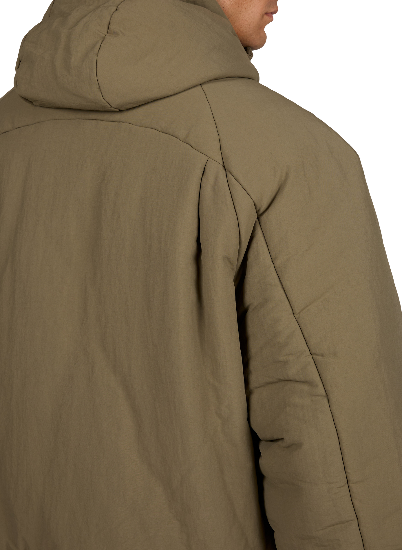 Quilted Orb hooded puffer jacket SEVENTH Brown