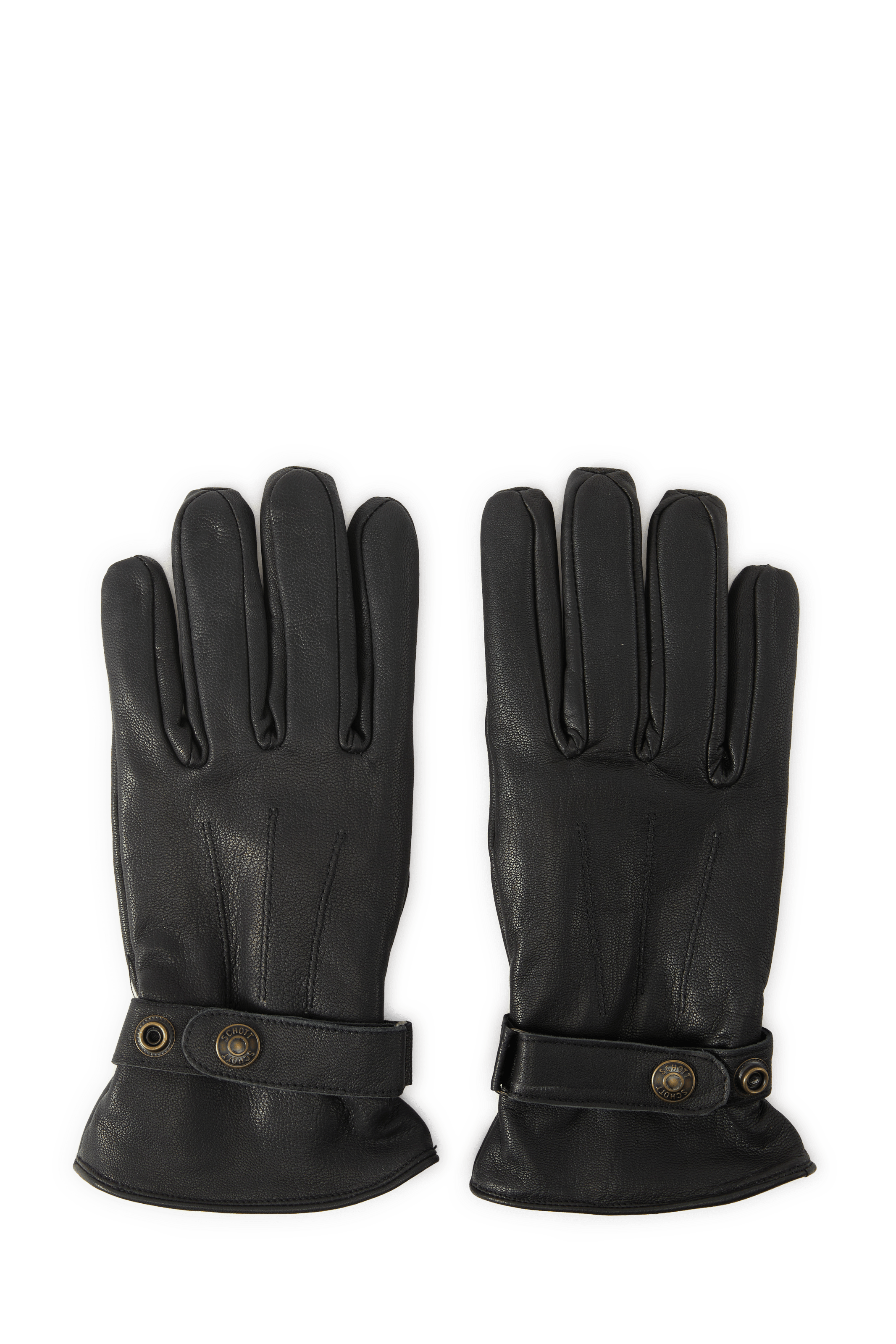 Gants en cuir SCHOTT Noir