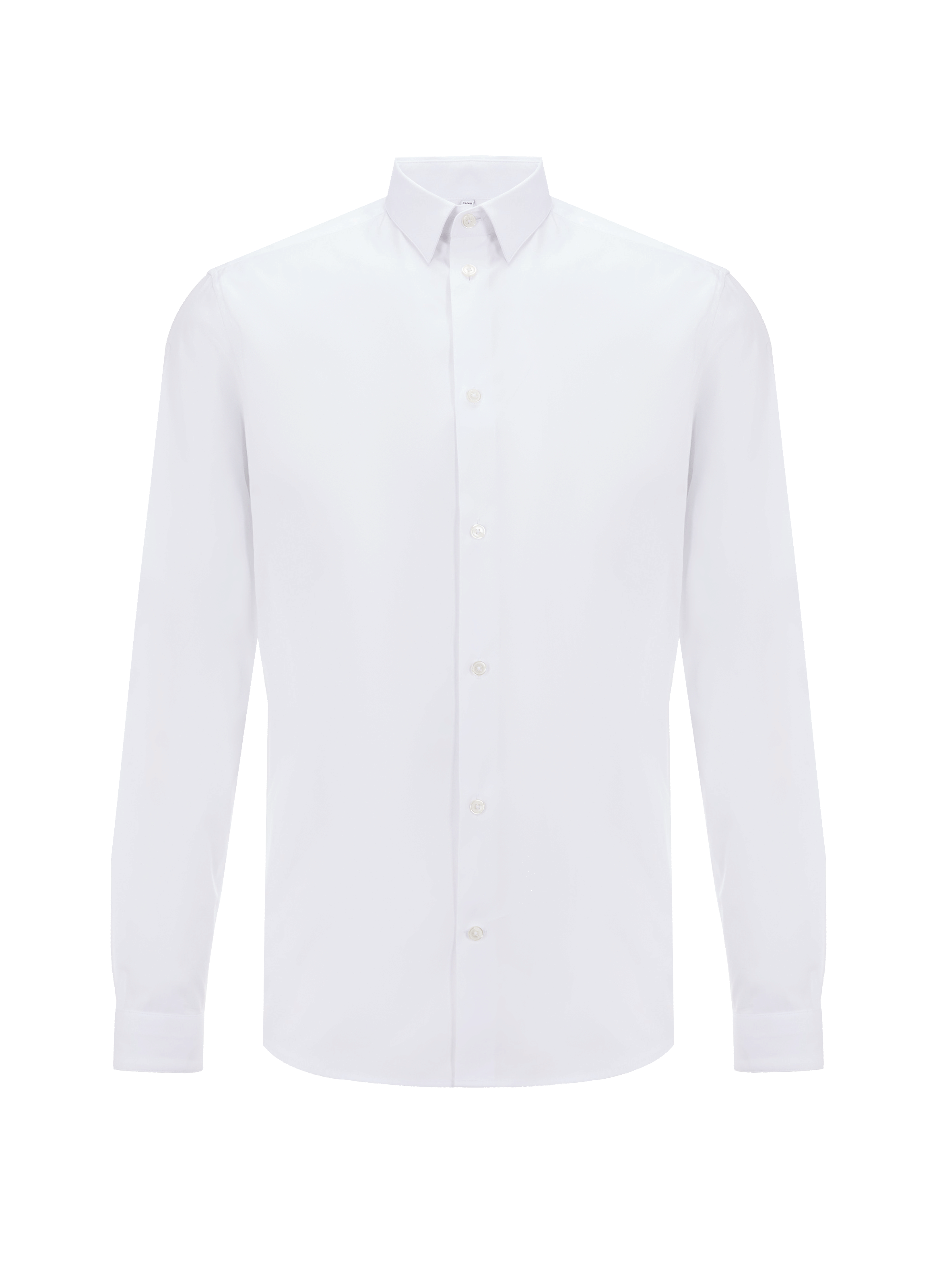 AU PRINTEMPS PARIS Slim-fit cotton shirt White