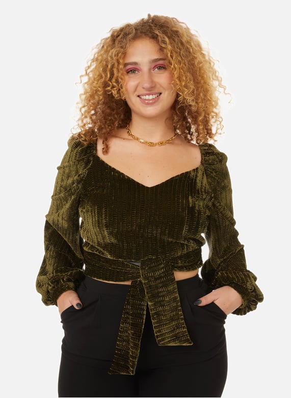 BLOUSE SPERONE EN VELOURS CoTELe FeTE IMPeRIALE pour FEMME Printemps