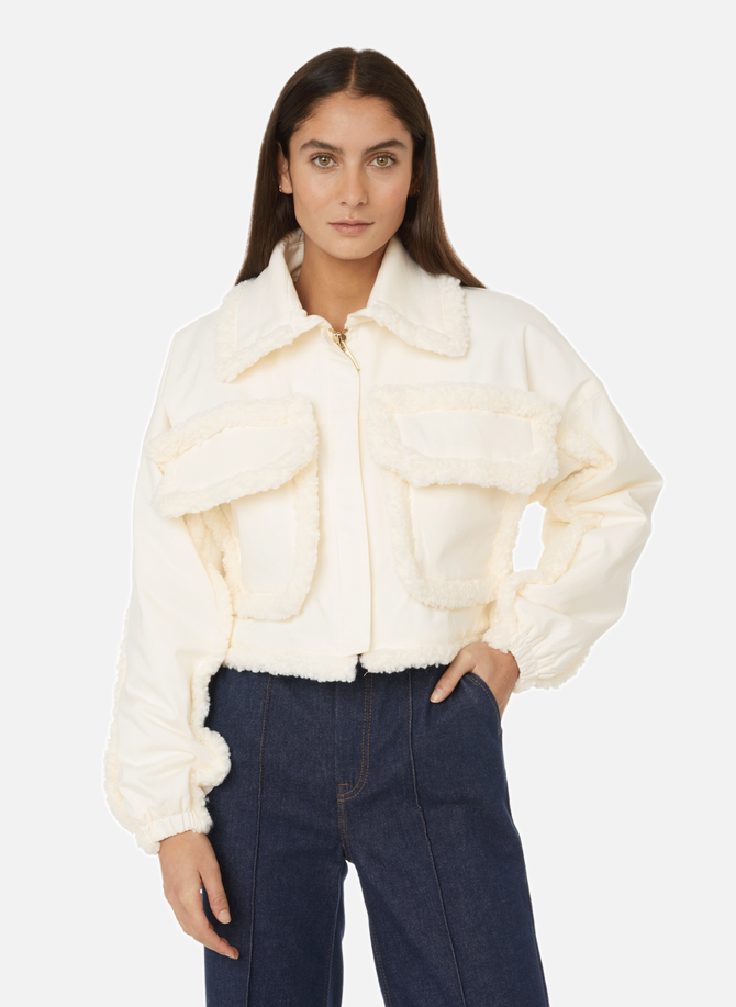Cotton canvas and shearling jacket SELMACILEK