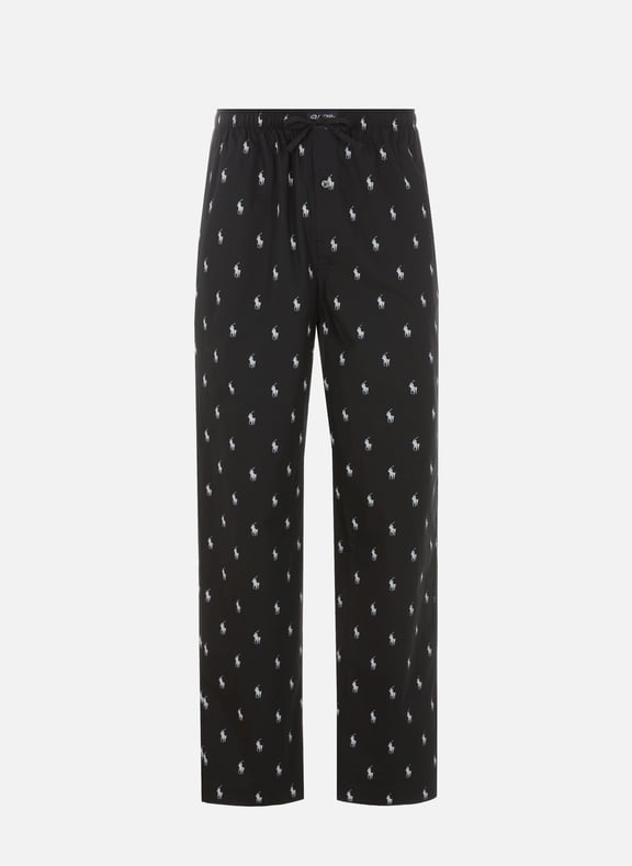 Lightweight trousers with logo Black by POLO RALPH LAUREN POLO RALPH LAUREN Lightweight trousers with logo Black