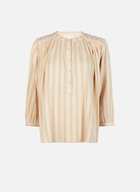 Striped cotton blouse MulticolorLOUISE MISHA 