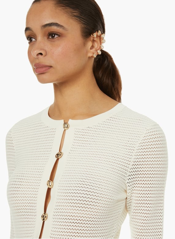 Crochet mini dress White Self portrait - Women | Printemps.com Crochet mini dress White Self portrait - Women | Printemps.com