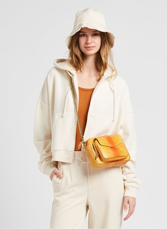 Sweat à capuche en coton bio bobypark Beige by AMERICAN VINTAGE AMERICAN VINTAGE Sweat à capuche en coton bio bobypark Beige