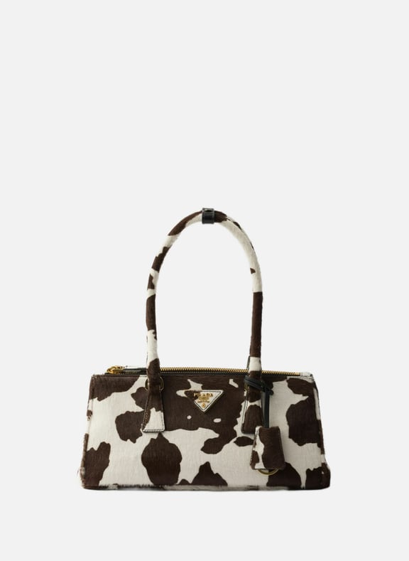 Sac prada galleria en cuir imprimé Blanc by PRADA PRADA Sac prada galleria en cuir imprimé Blanc
