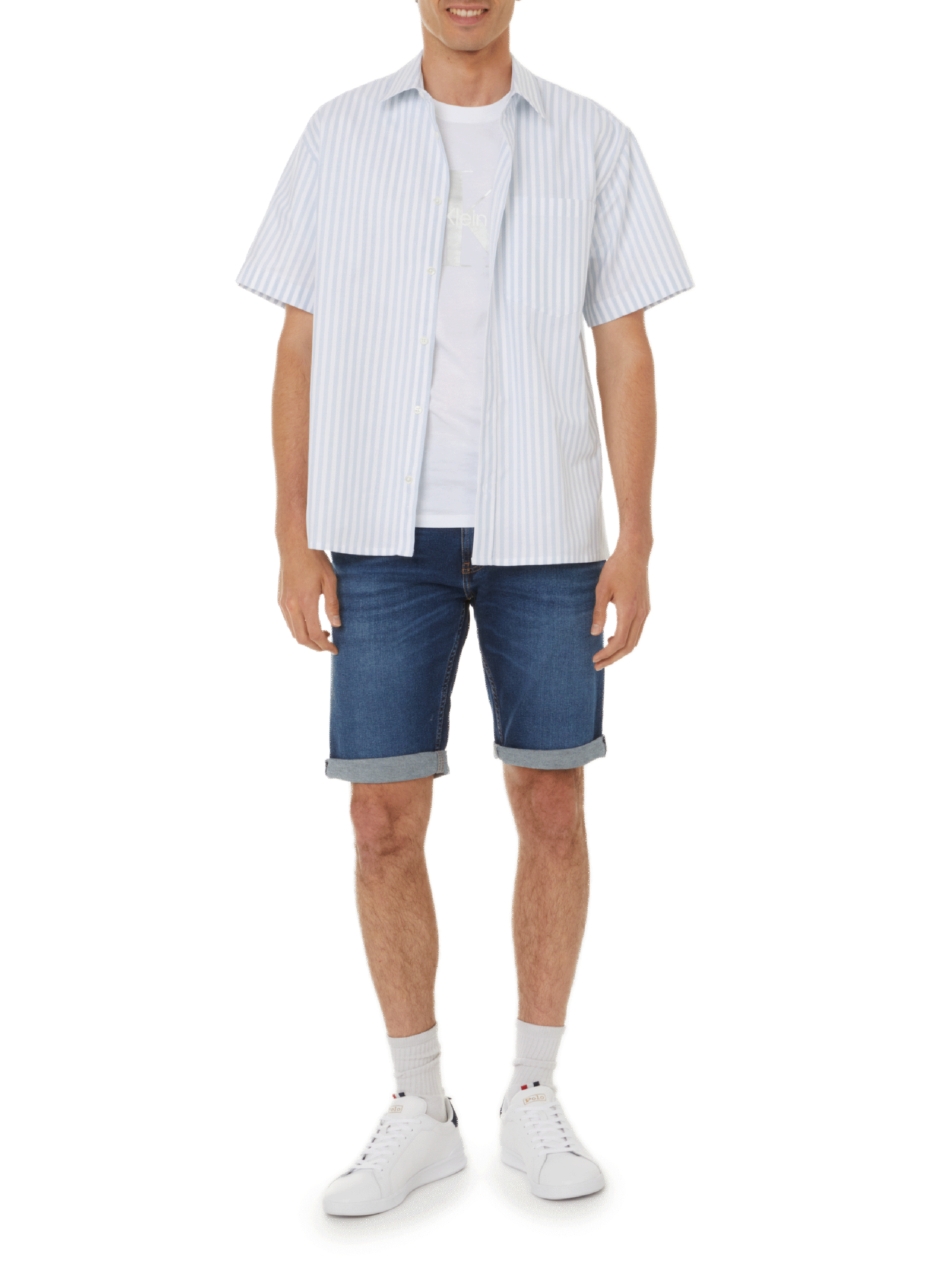 Borge striped cotton shirt EDITIONS 102 Blue