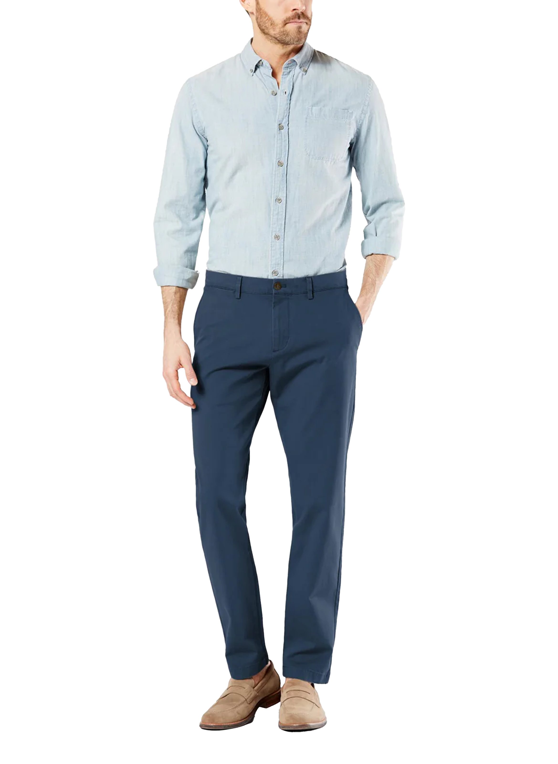 Slim tapered pants DOCKERS Blue