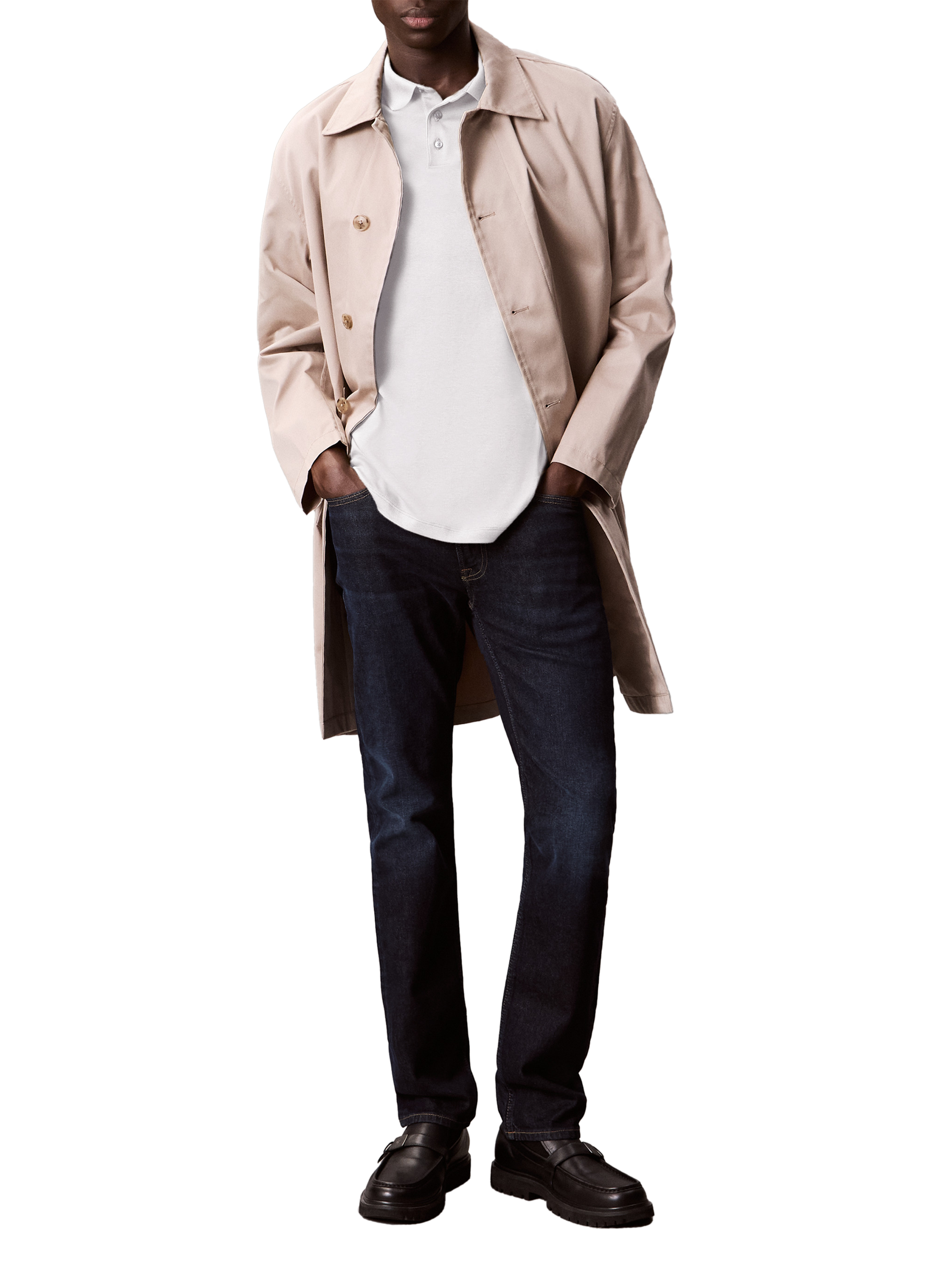 Polo in cotone CALVIN KLEIN Bianco