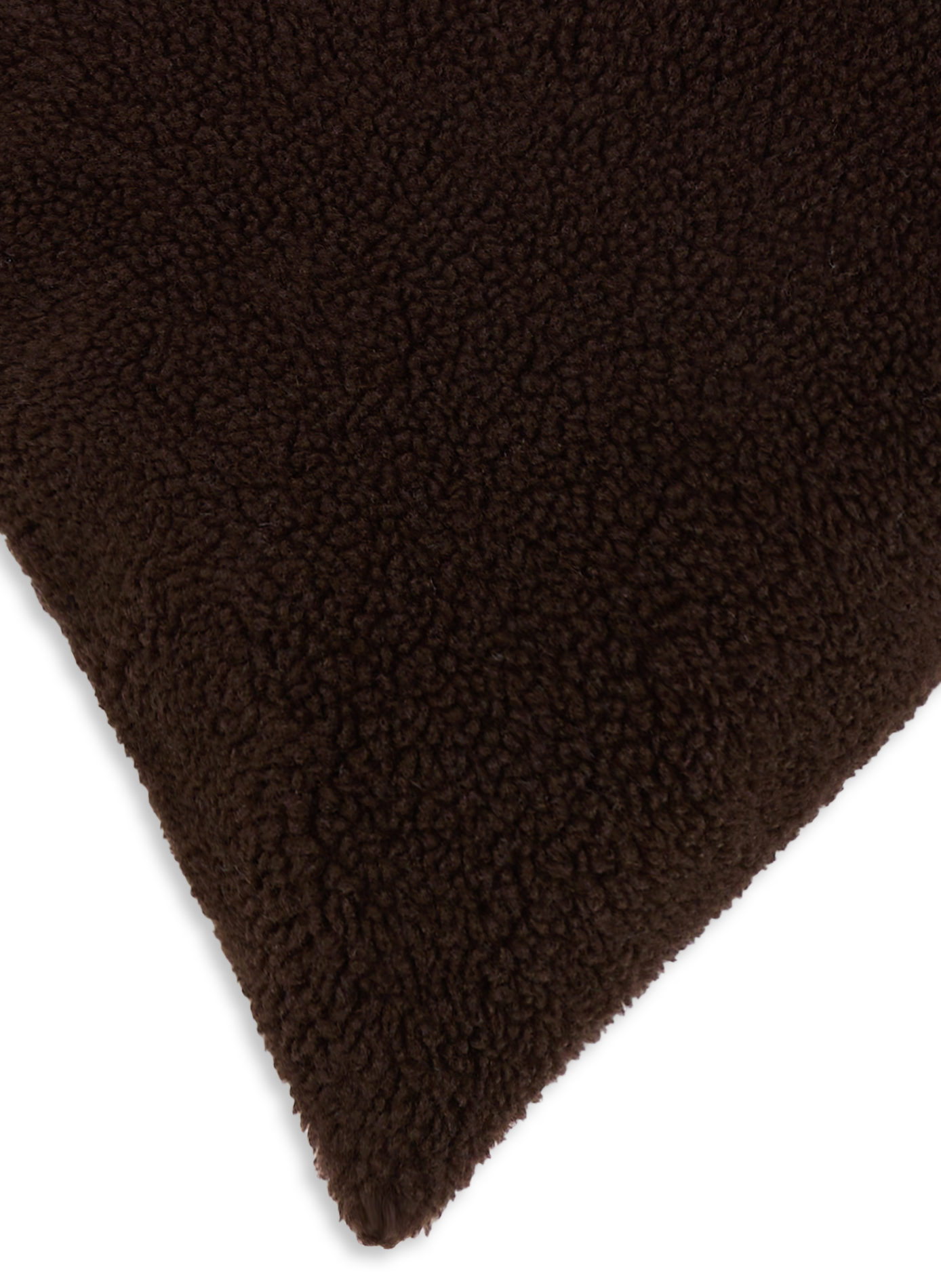 Housse de coussin effet mouton AU PRINTEMPS PARIS Marron