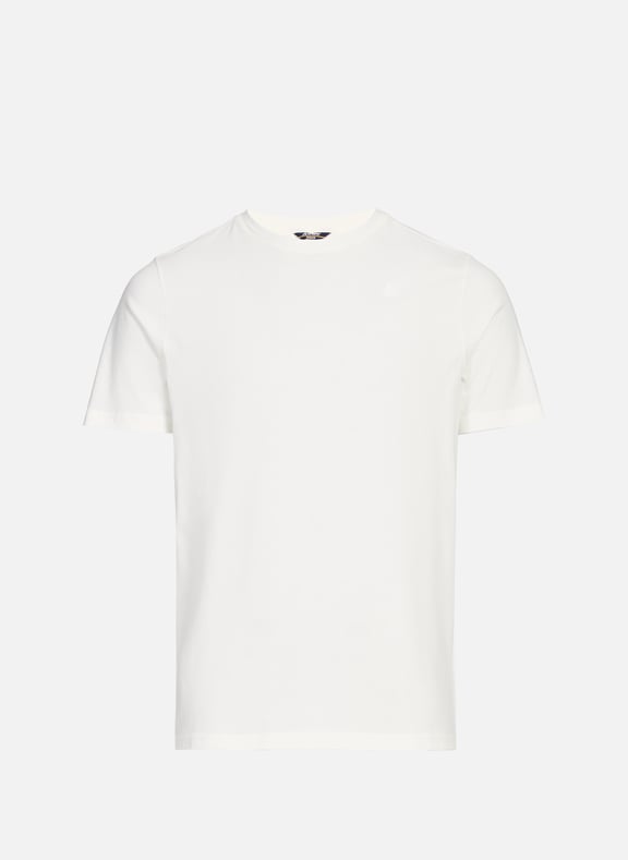 Classic Cotton T-Shirt White by K-WAY K-WAY Classic Cotton T-Shirt White