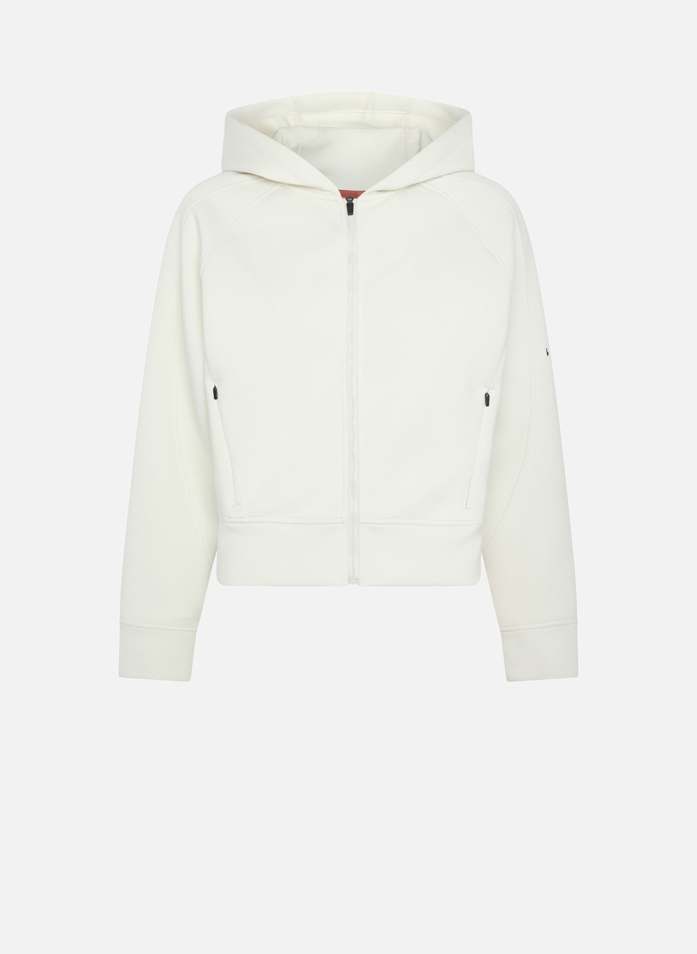 Sweat de sport à capuche zippé performance elsa  Blanc