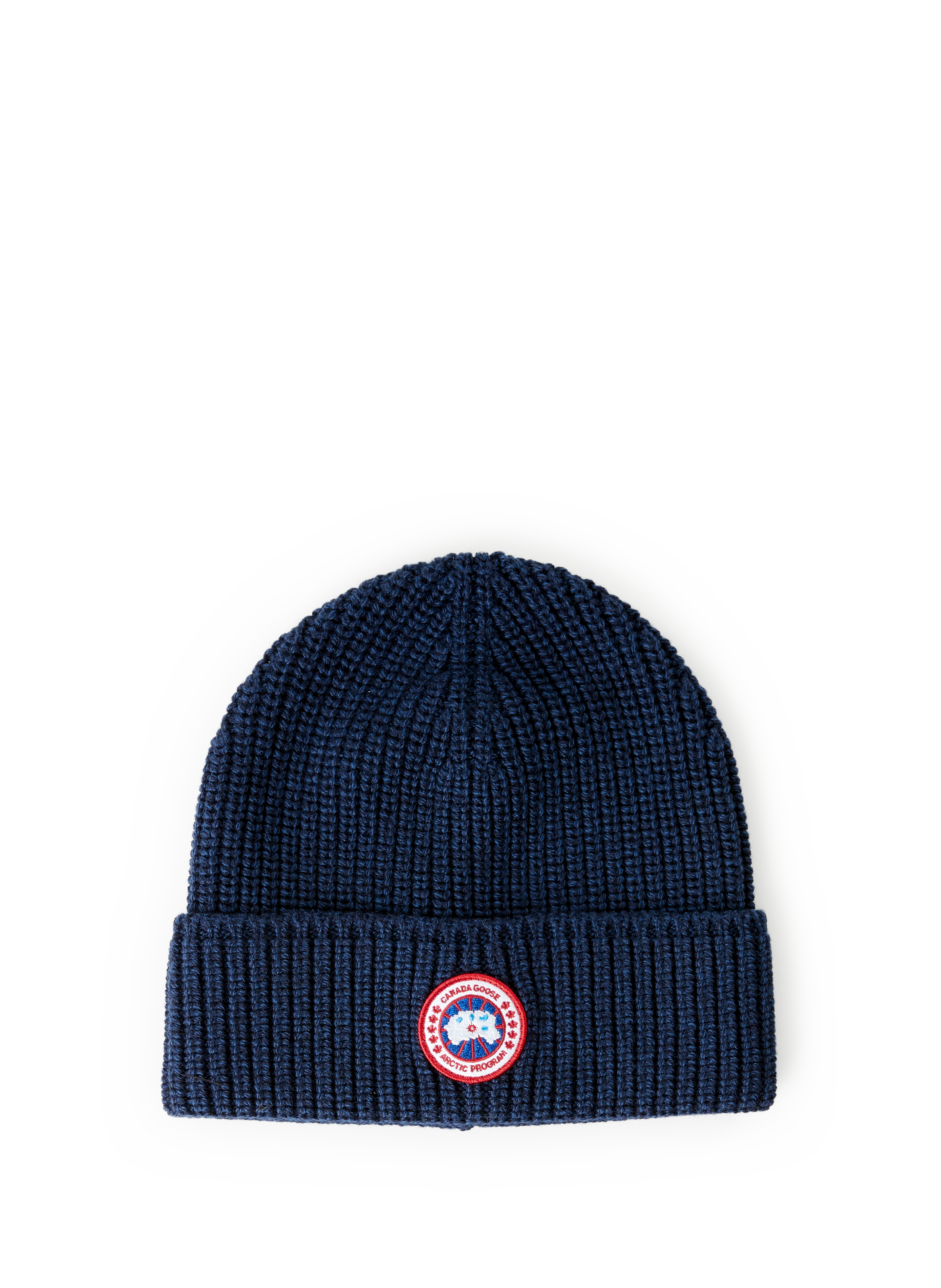 CANADA GOOSE Logo beanie Blue