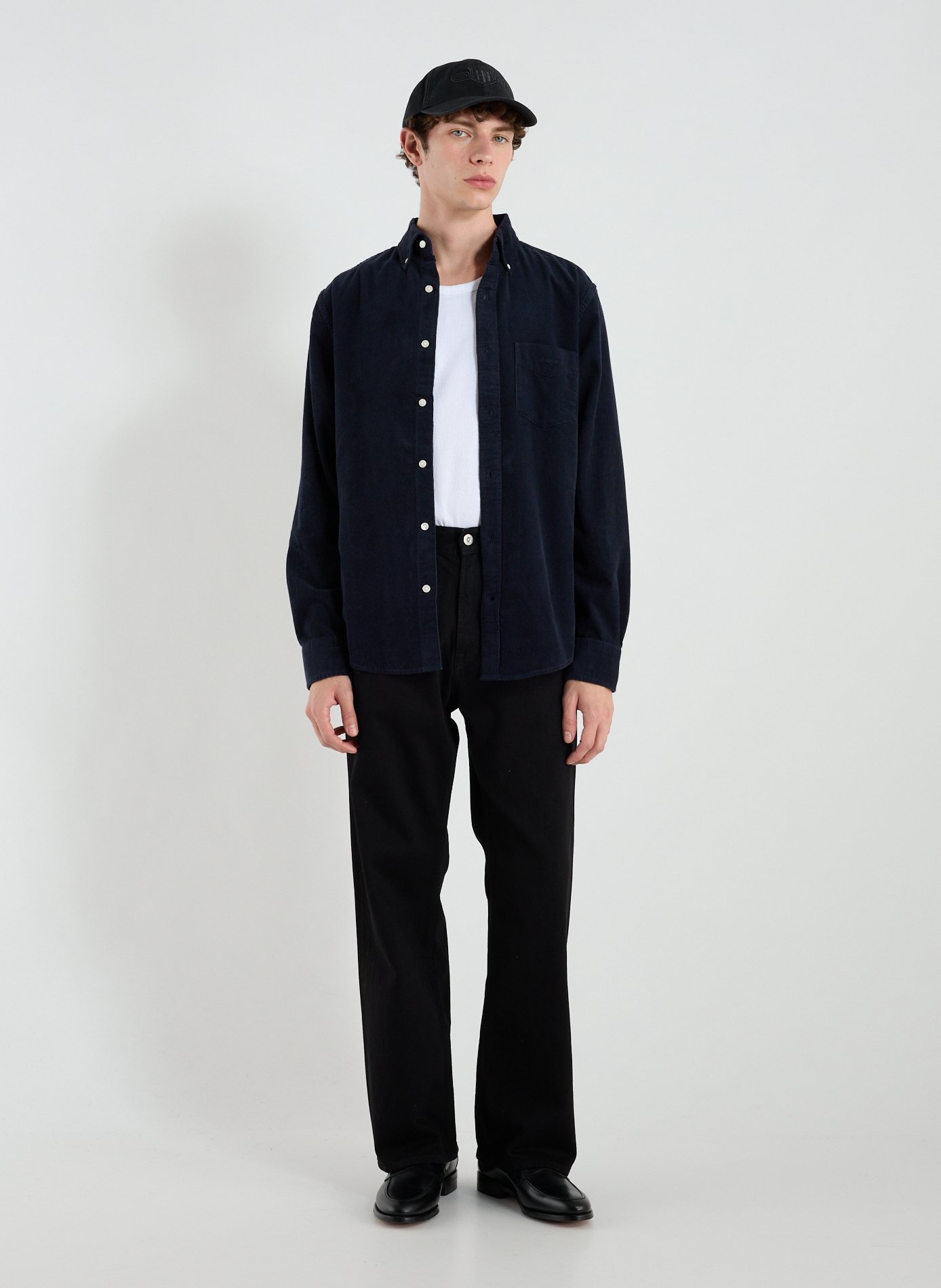 American collar cotton shirt GANT Blue