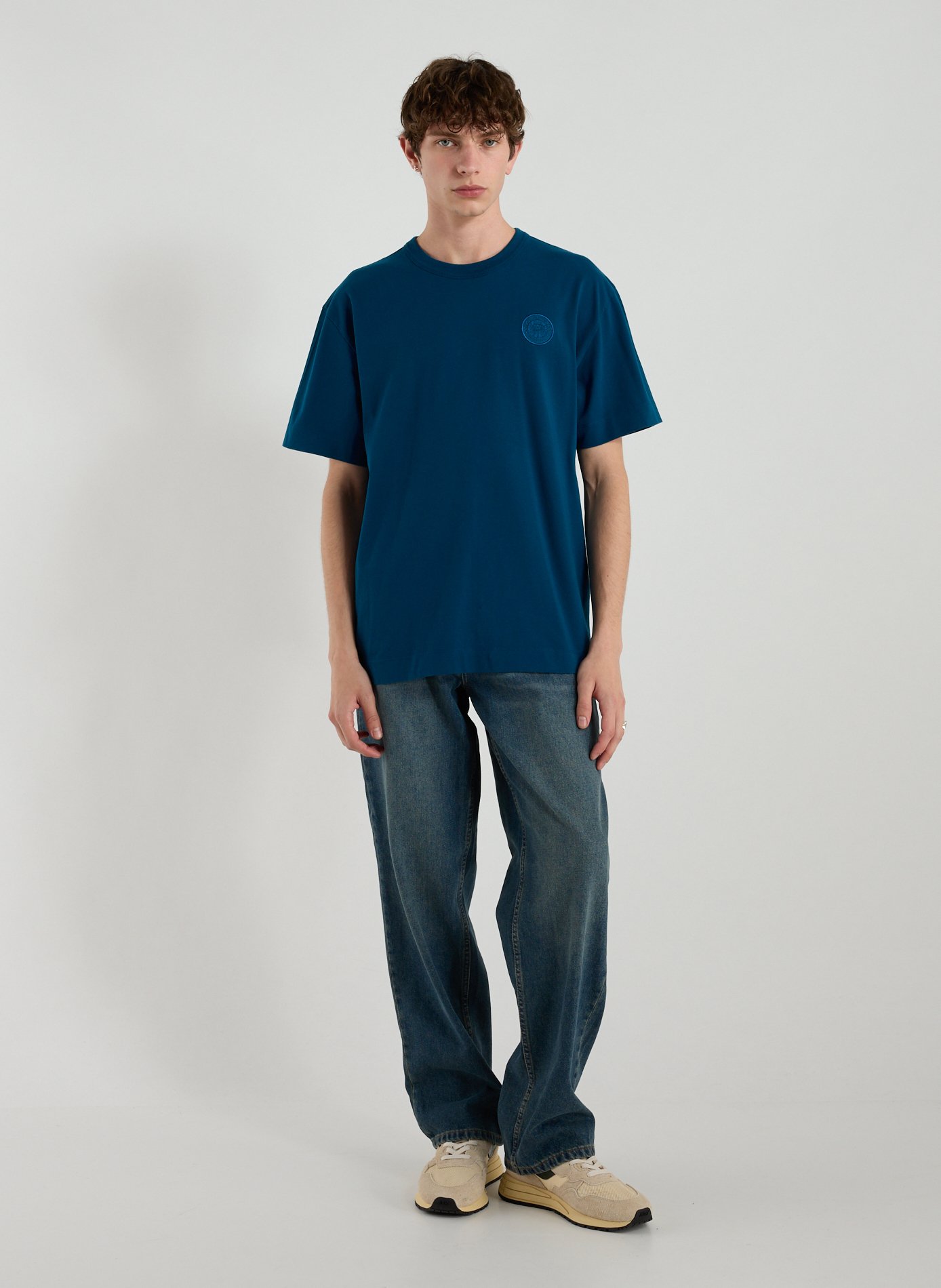 T-shirt col rond en coton CANADA GOOSE Bleu