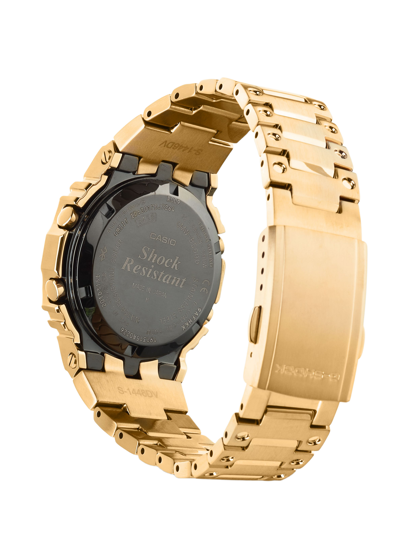 Montre quartz en acier Doré