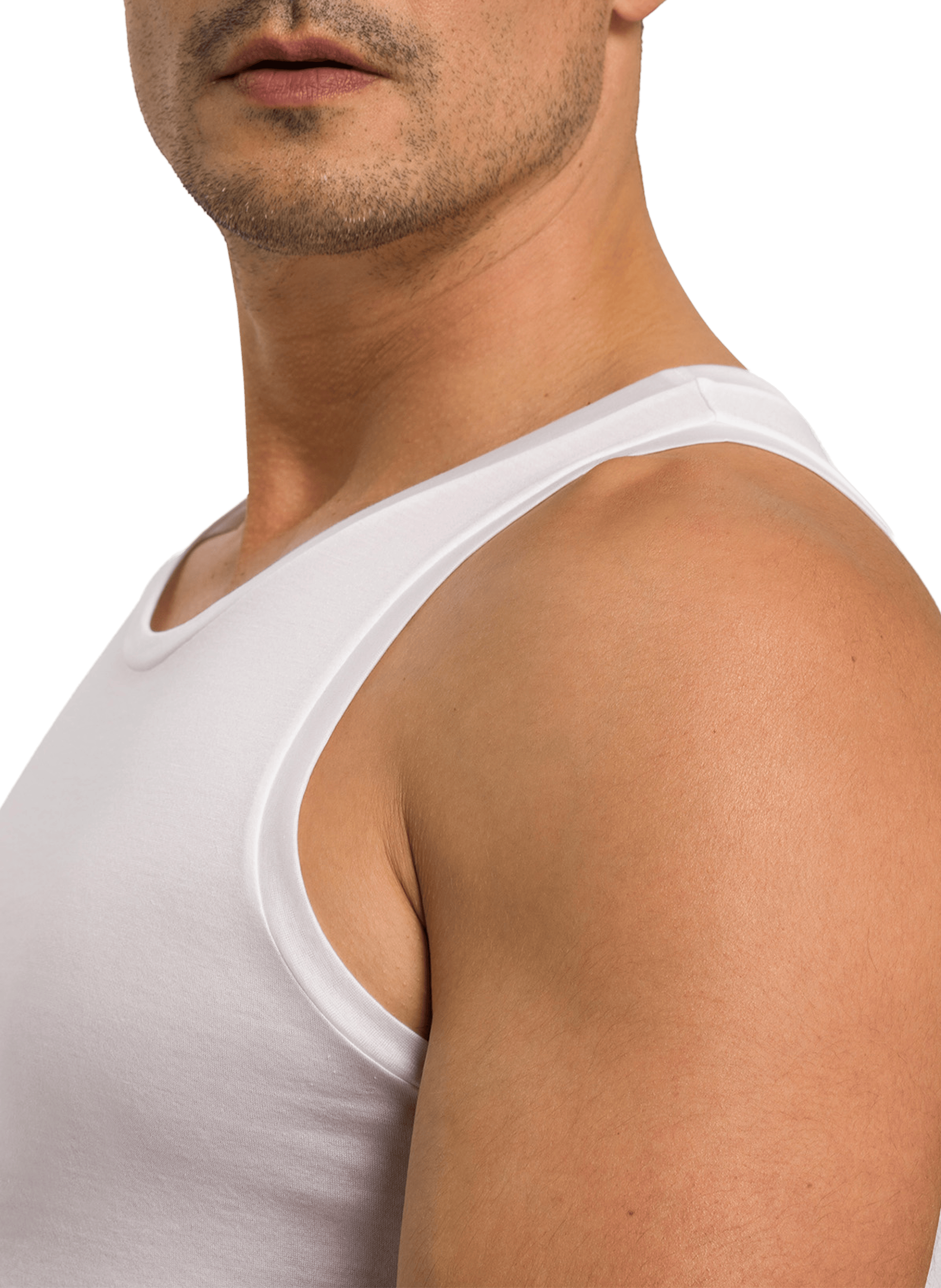Cotton tank top HANRO White