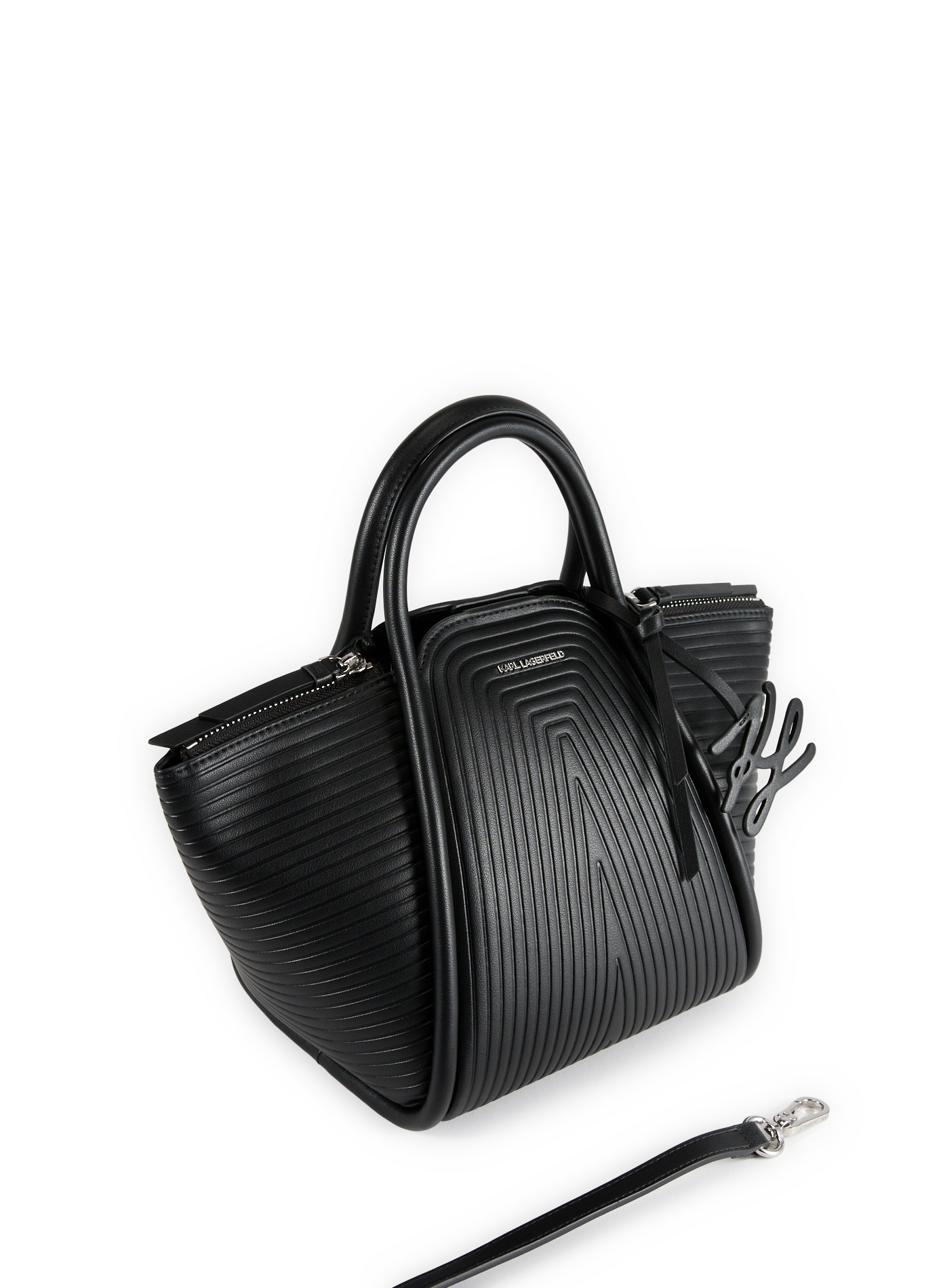 K/Wellen handbag KARL LAGERFELD Black
