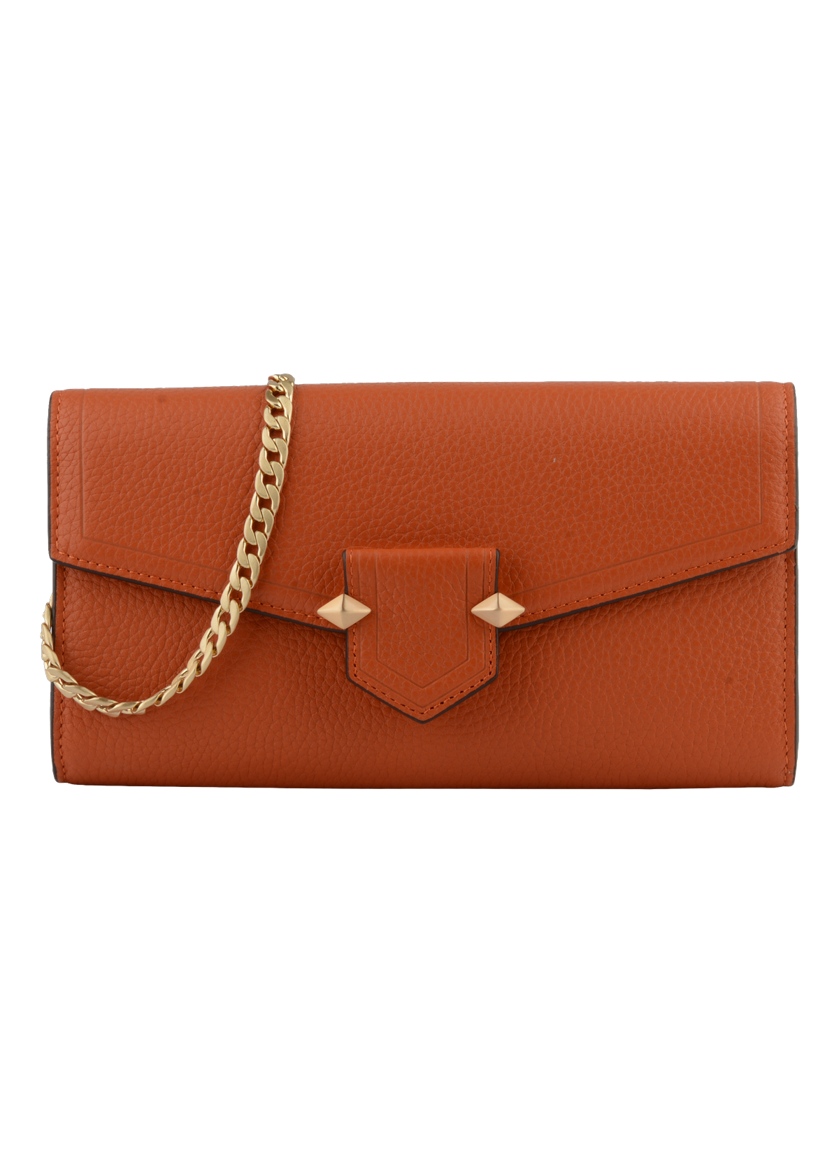Sèvres | pochette en cuir de vachette  Orange
