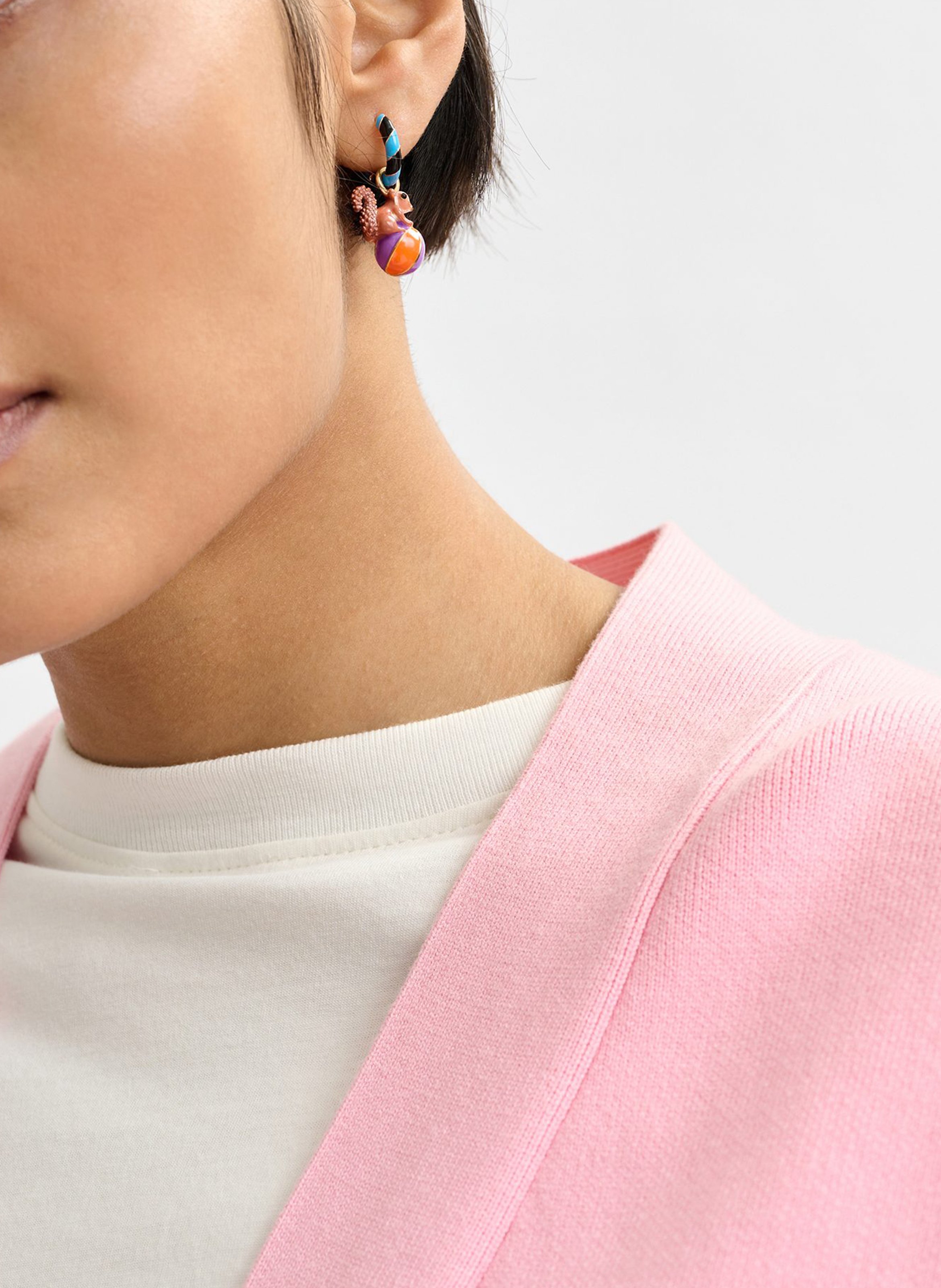 Boucles d'oreilles pendantes Jover ESSENTIEL ANTWERP Bleu