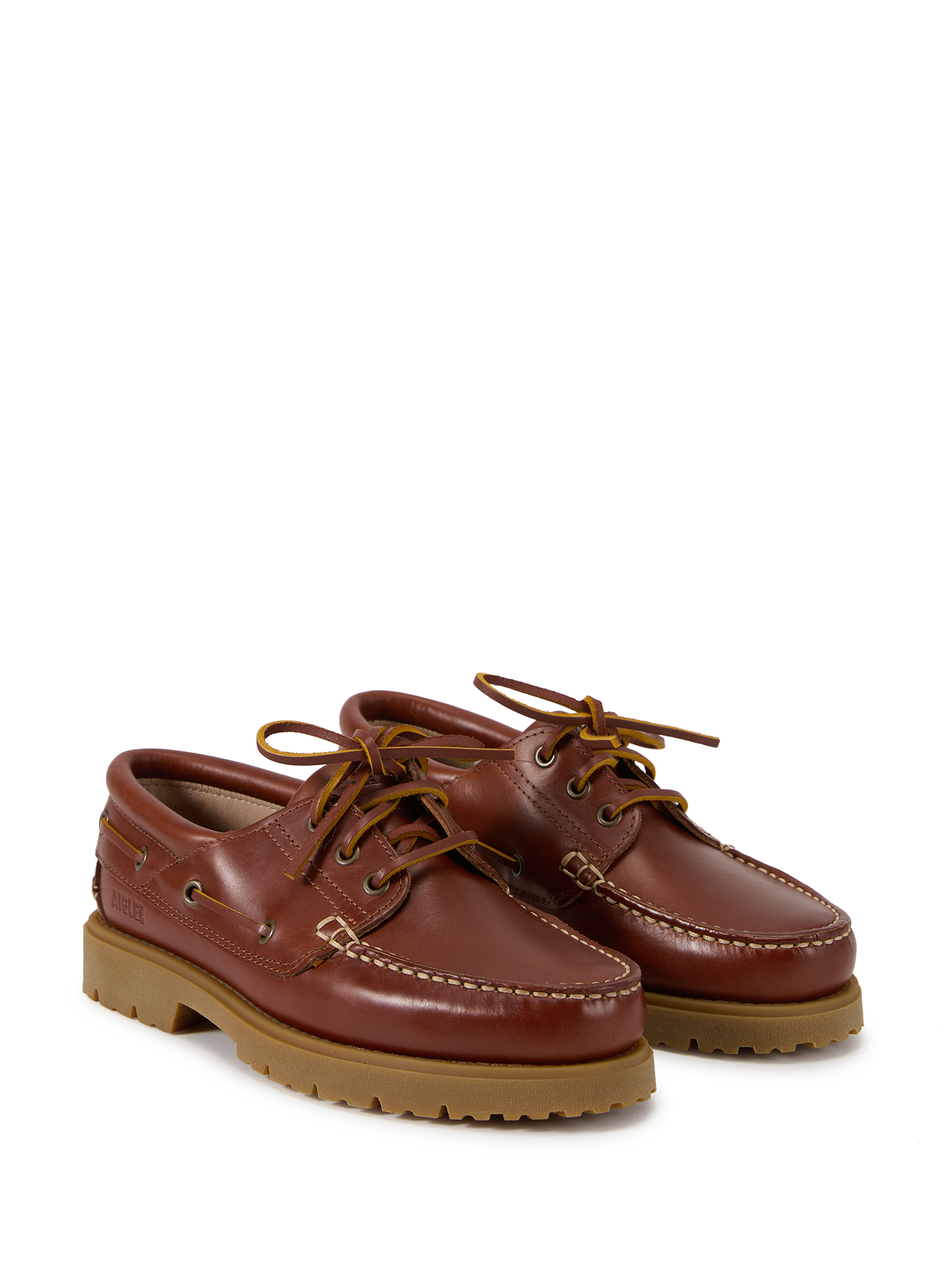 Mocassins Tarmac en peau AIGLE Marron