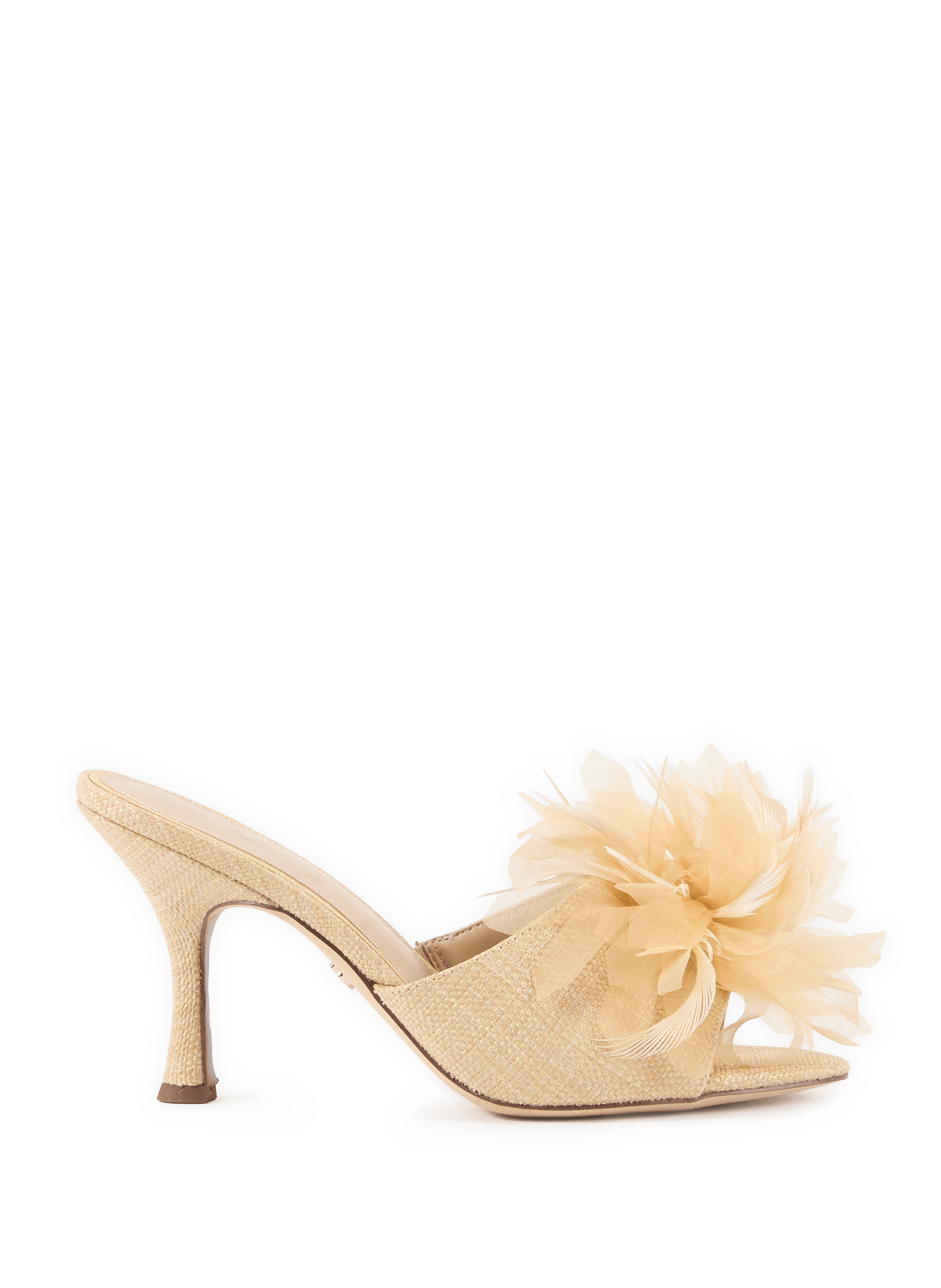 Sandales mules à talons ornées Jace SAM EDELMAN Beige