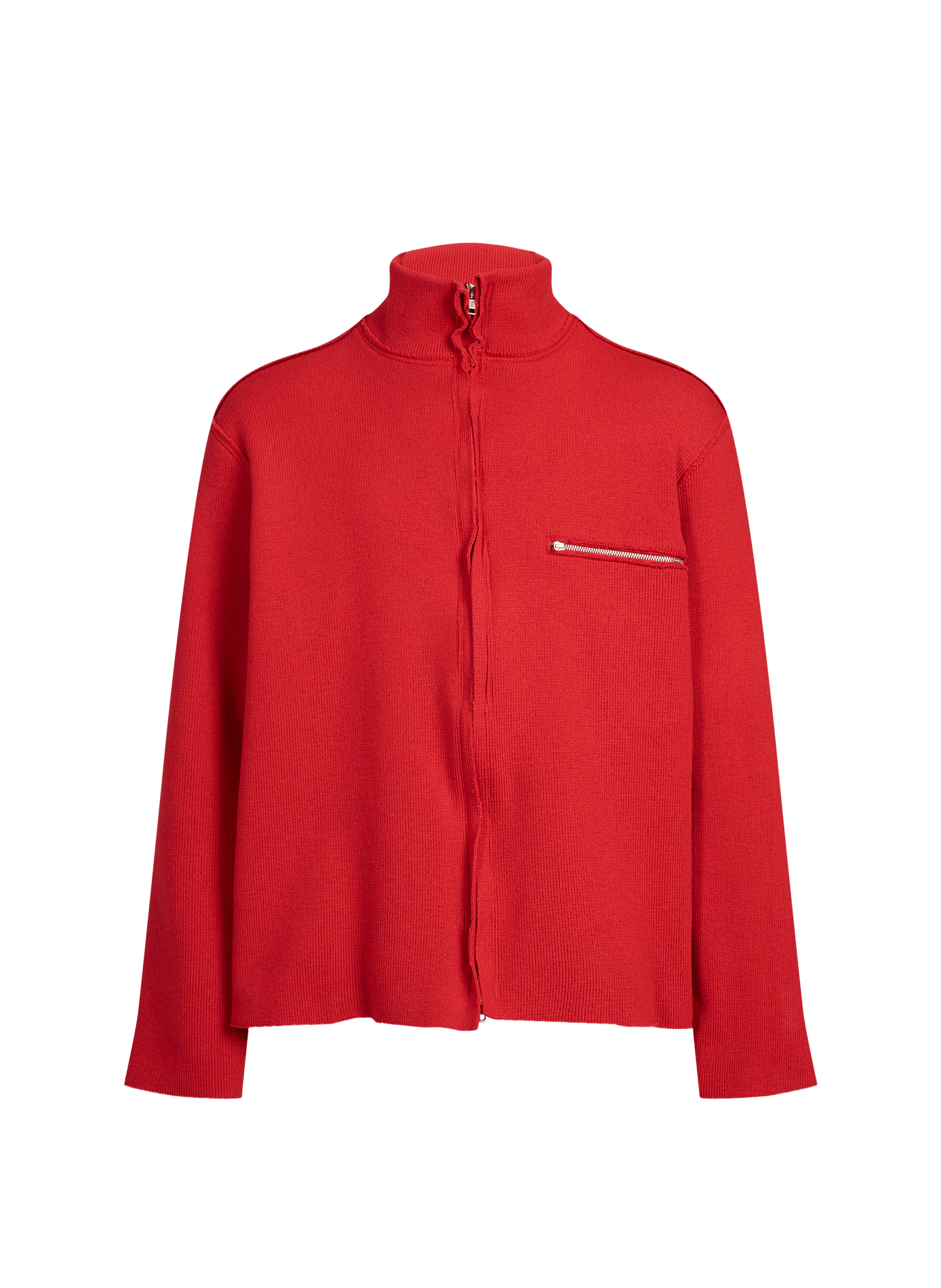 Gilet zippé col montant CAMIEL FORTGENS Rouge