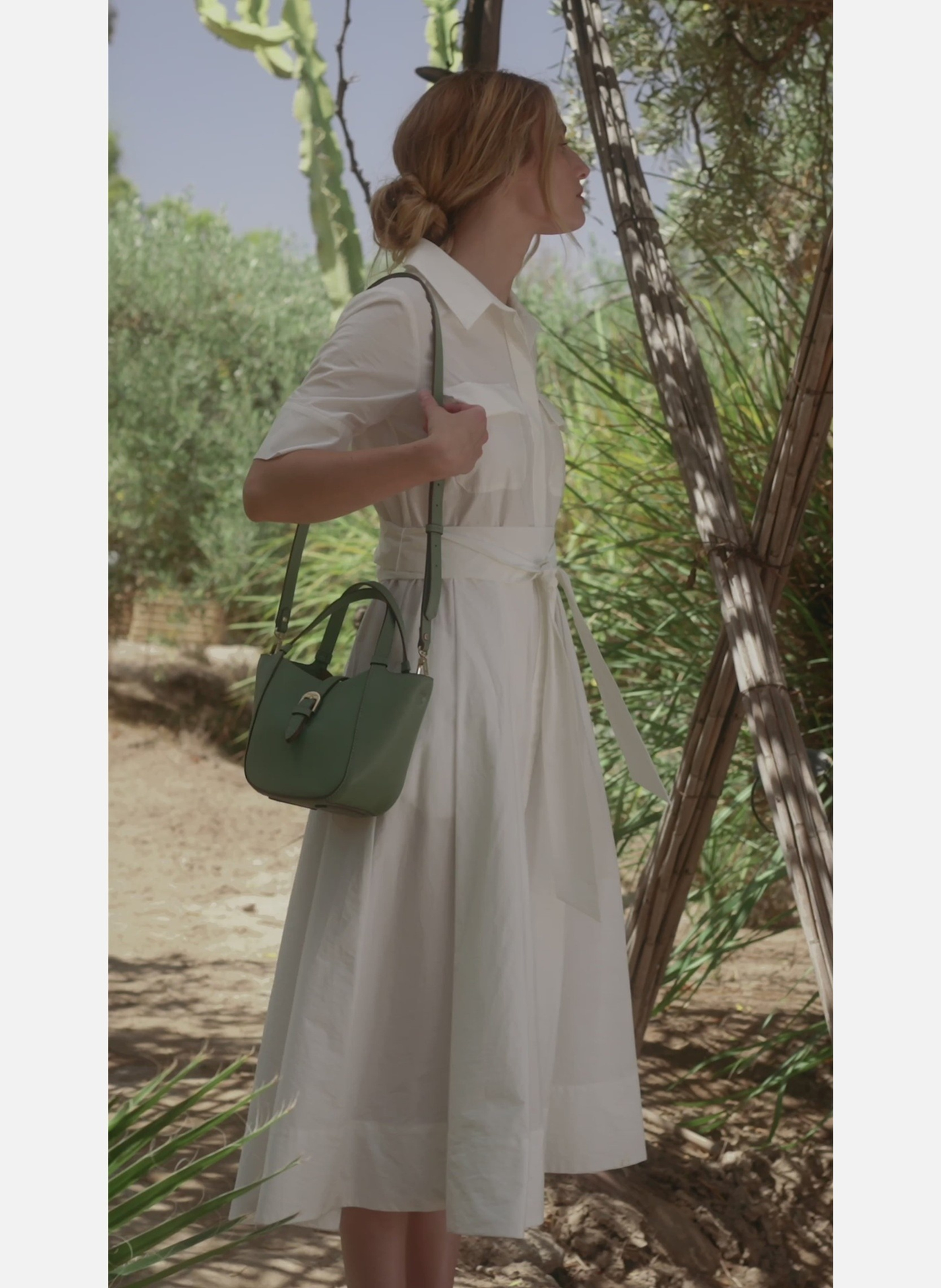 L'envolée | sac à main POURCHET Vert