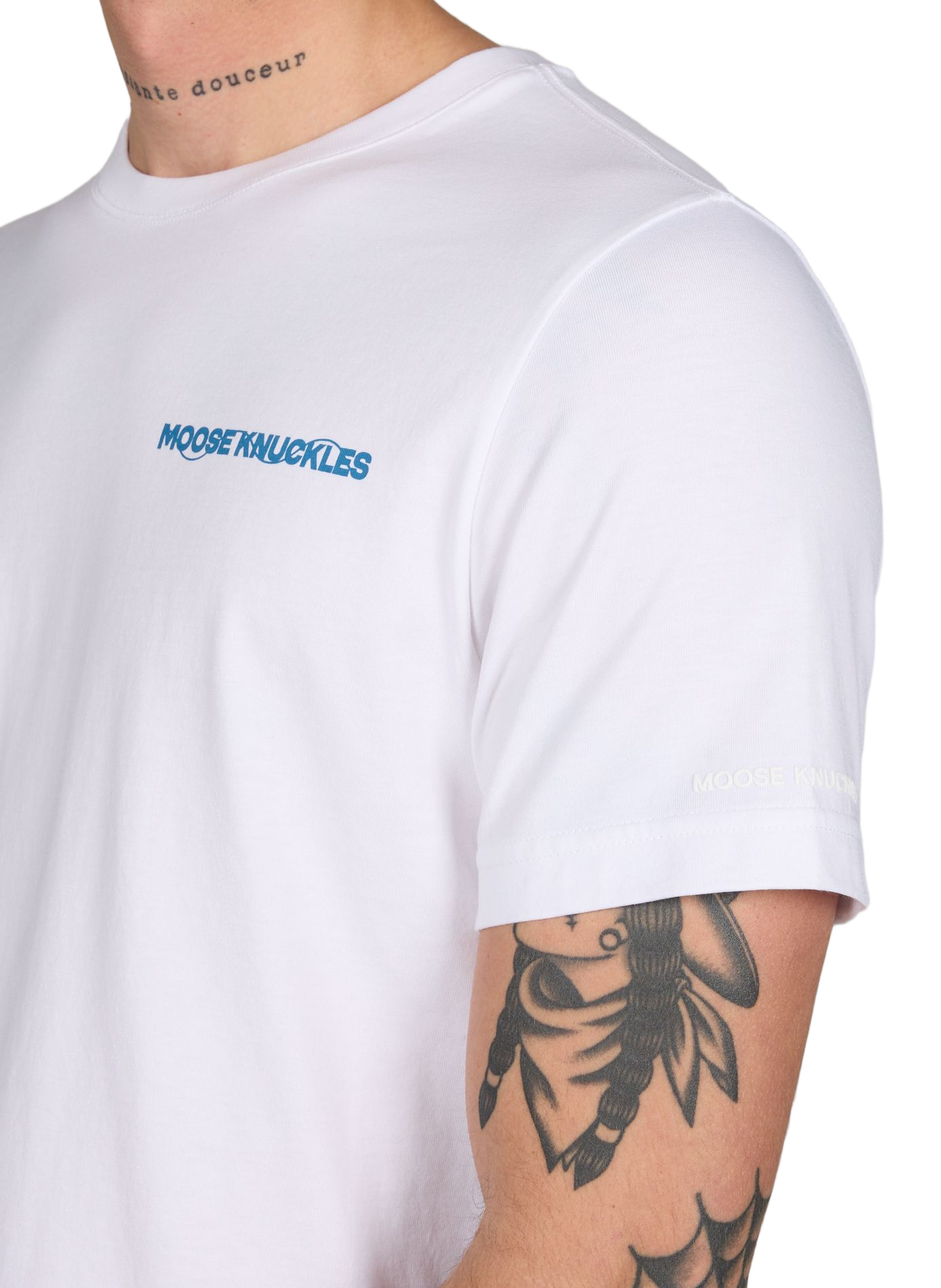 Cotton Logo T-shirt MOOSE KNUCKLES White