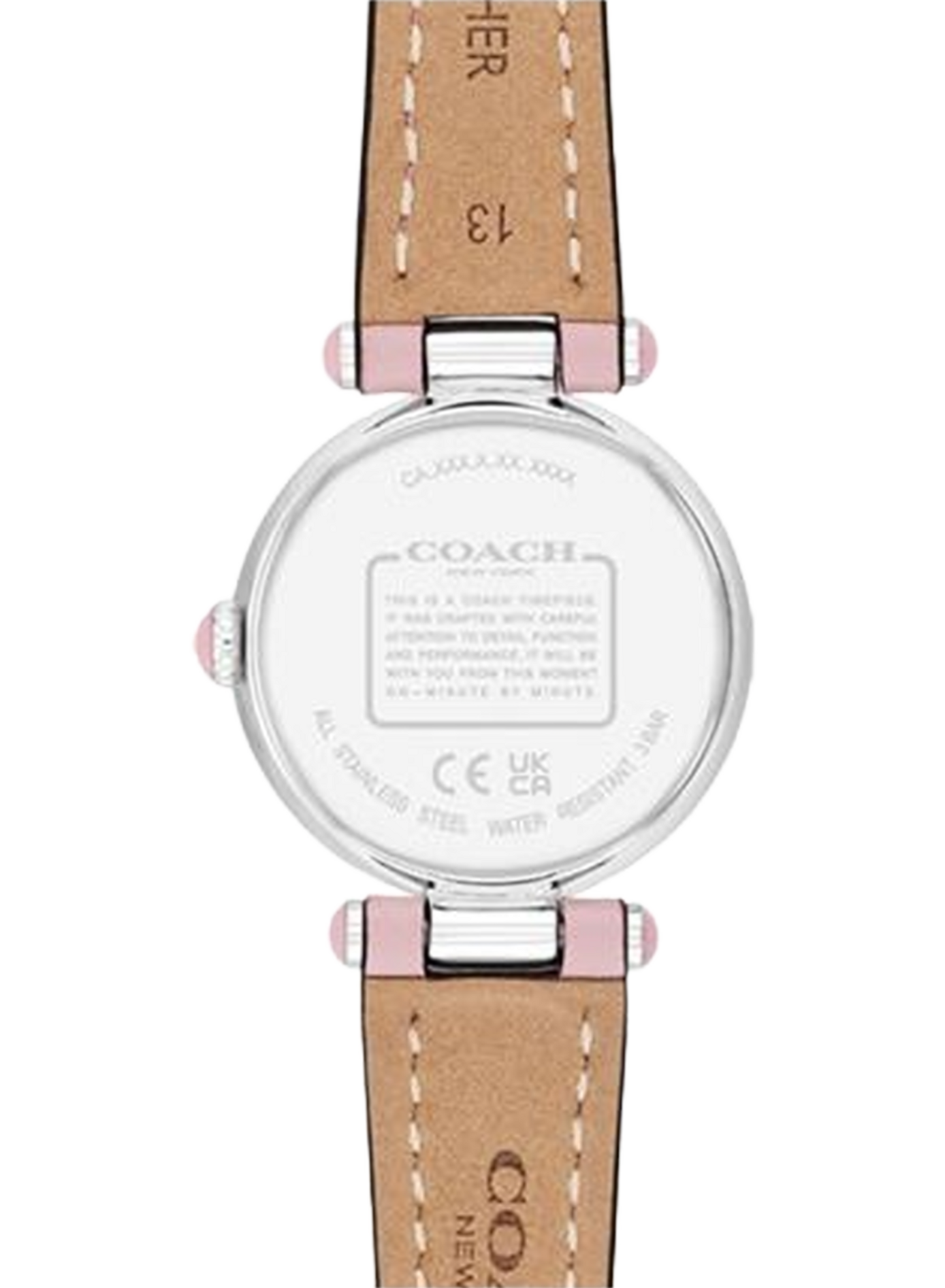 Montre quartz Cary en cuir COACH MONTRES Rose