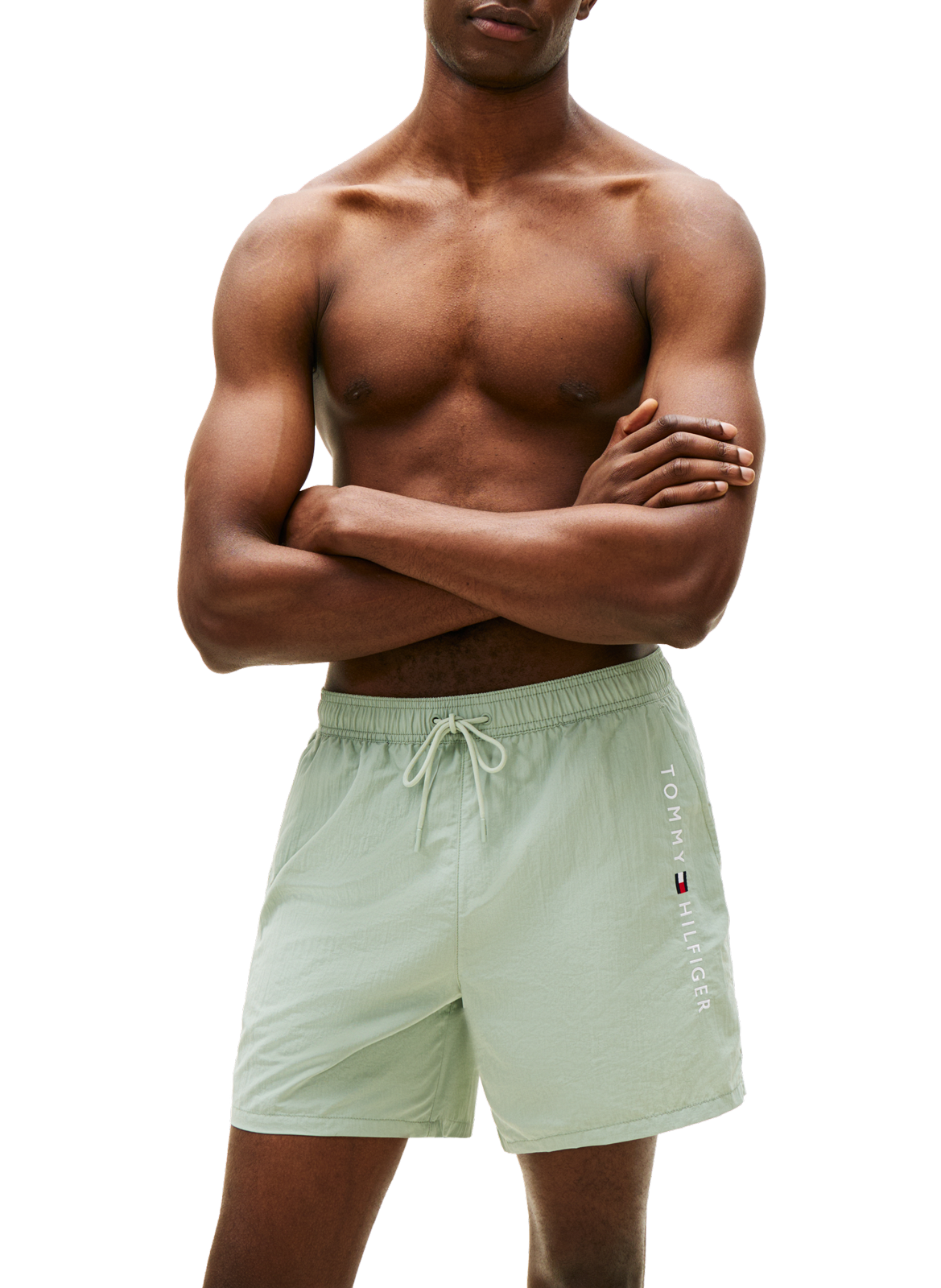 Short de bain à logo TOMMY HILFIGER Vert