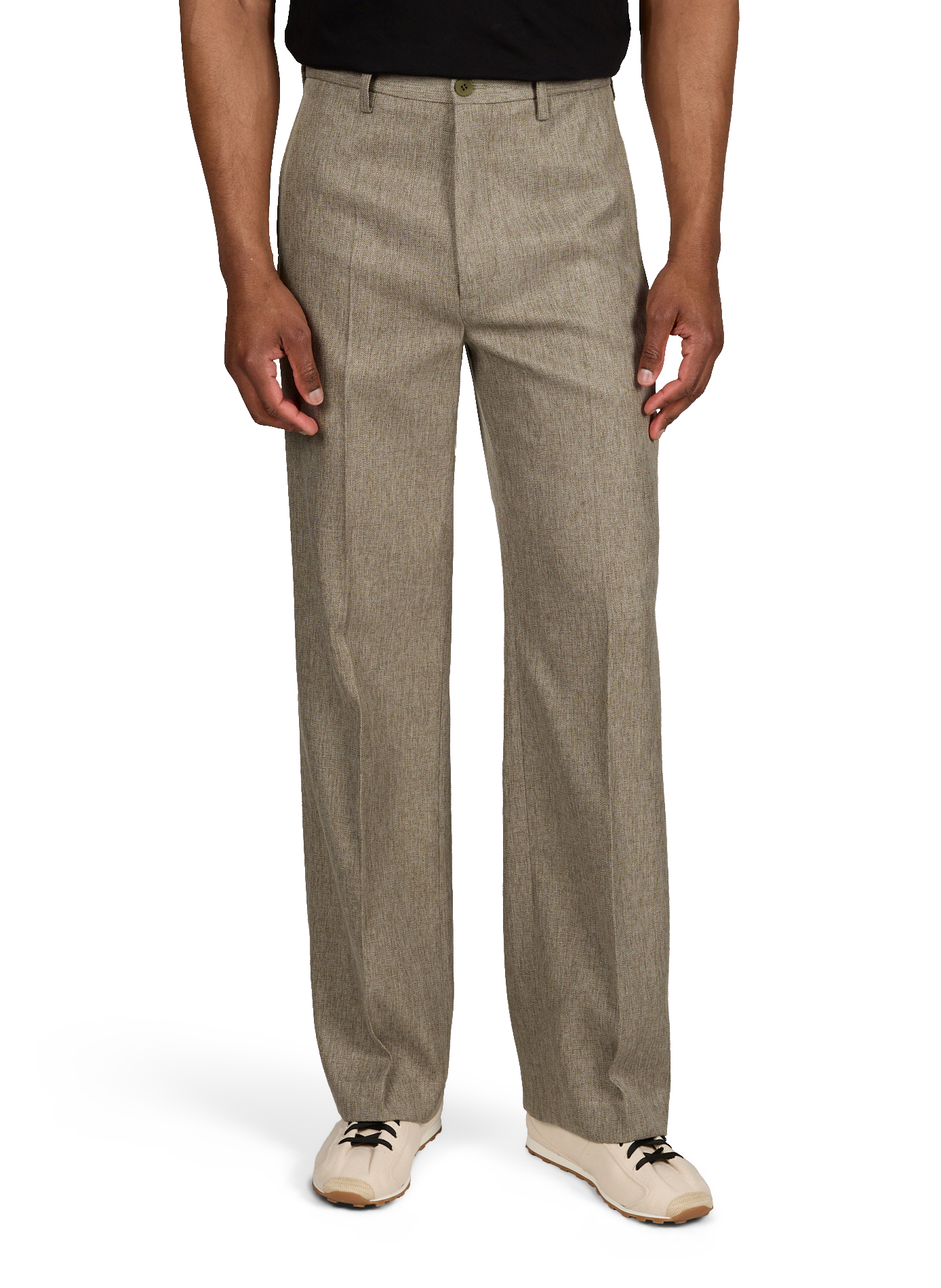 Pantalon en tweed droit SEAN SUEN Gris