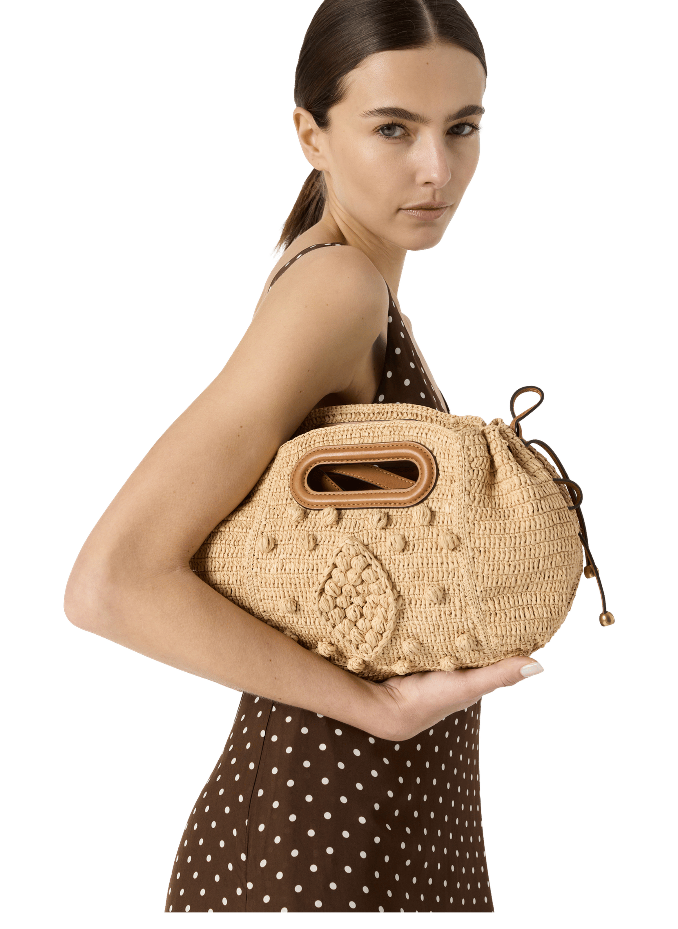 Robe sans manche à pois - racine GERARD DAREL Marron