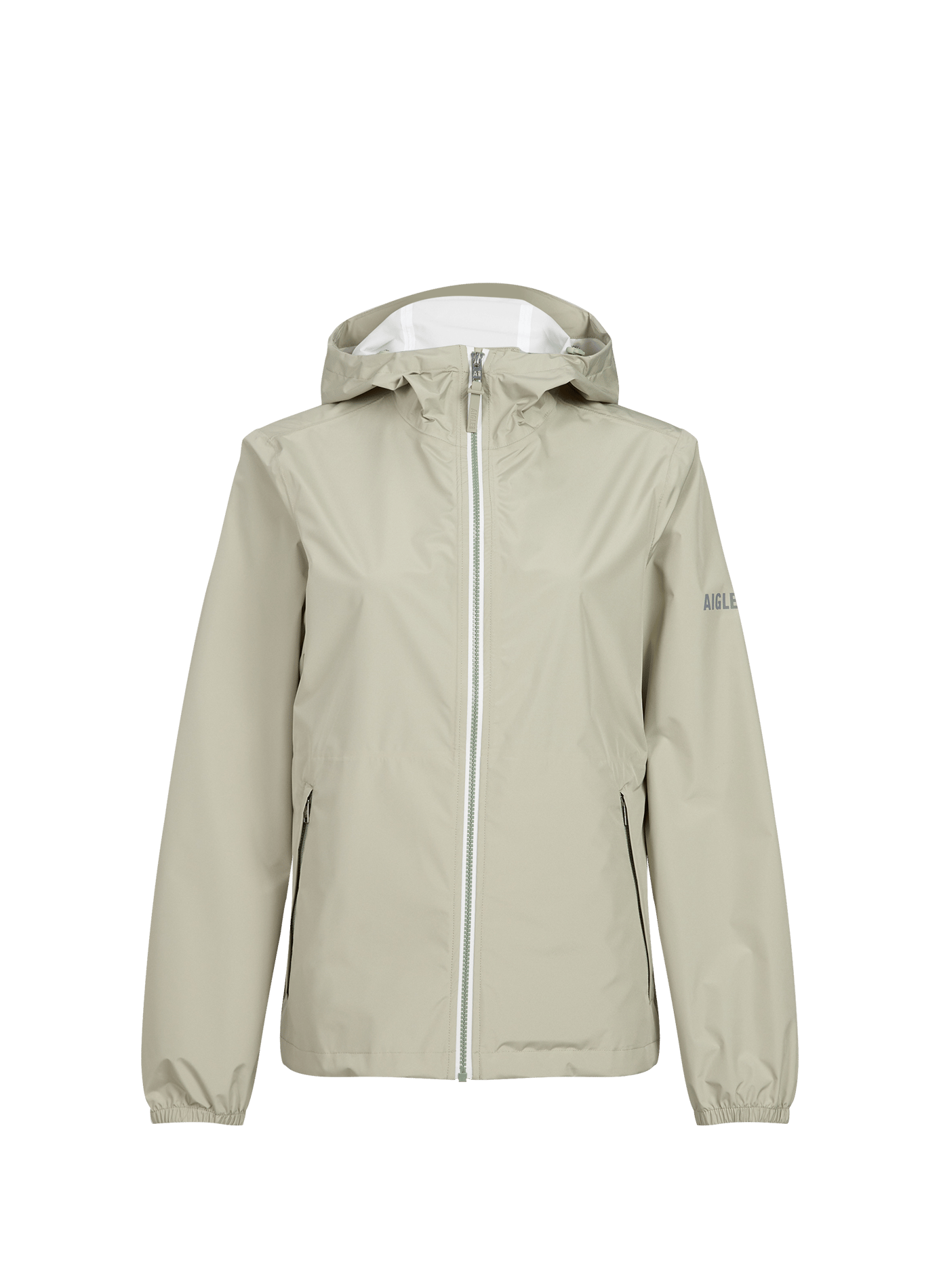 Hooded Windproof Foldable Raincoat AIGLE Green