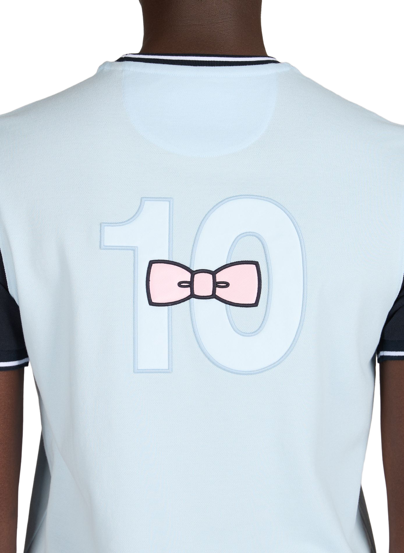 T-shirt droit à logo brodé en coton EDEN PARK Bleu