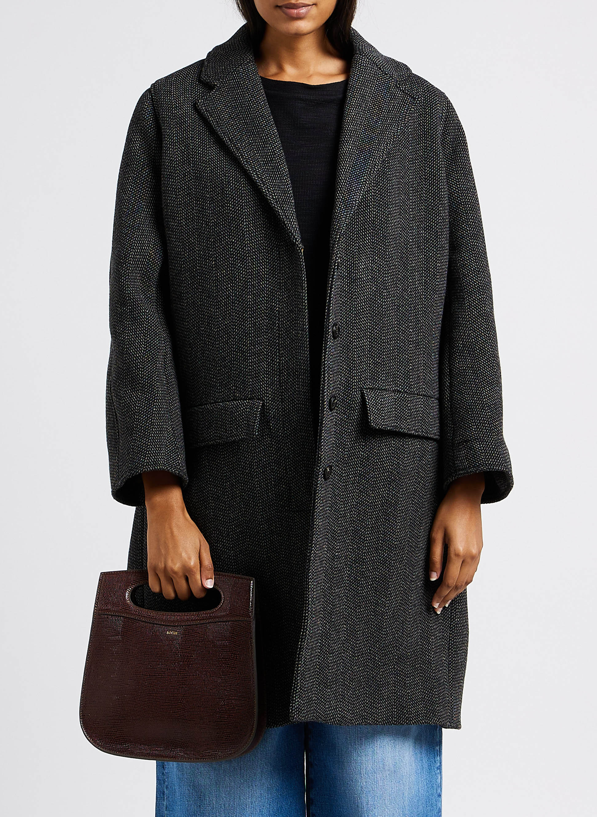 Sac bandoulière en cuir cheri SOEUR Marron