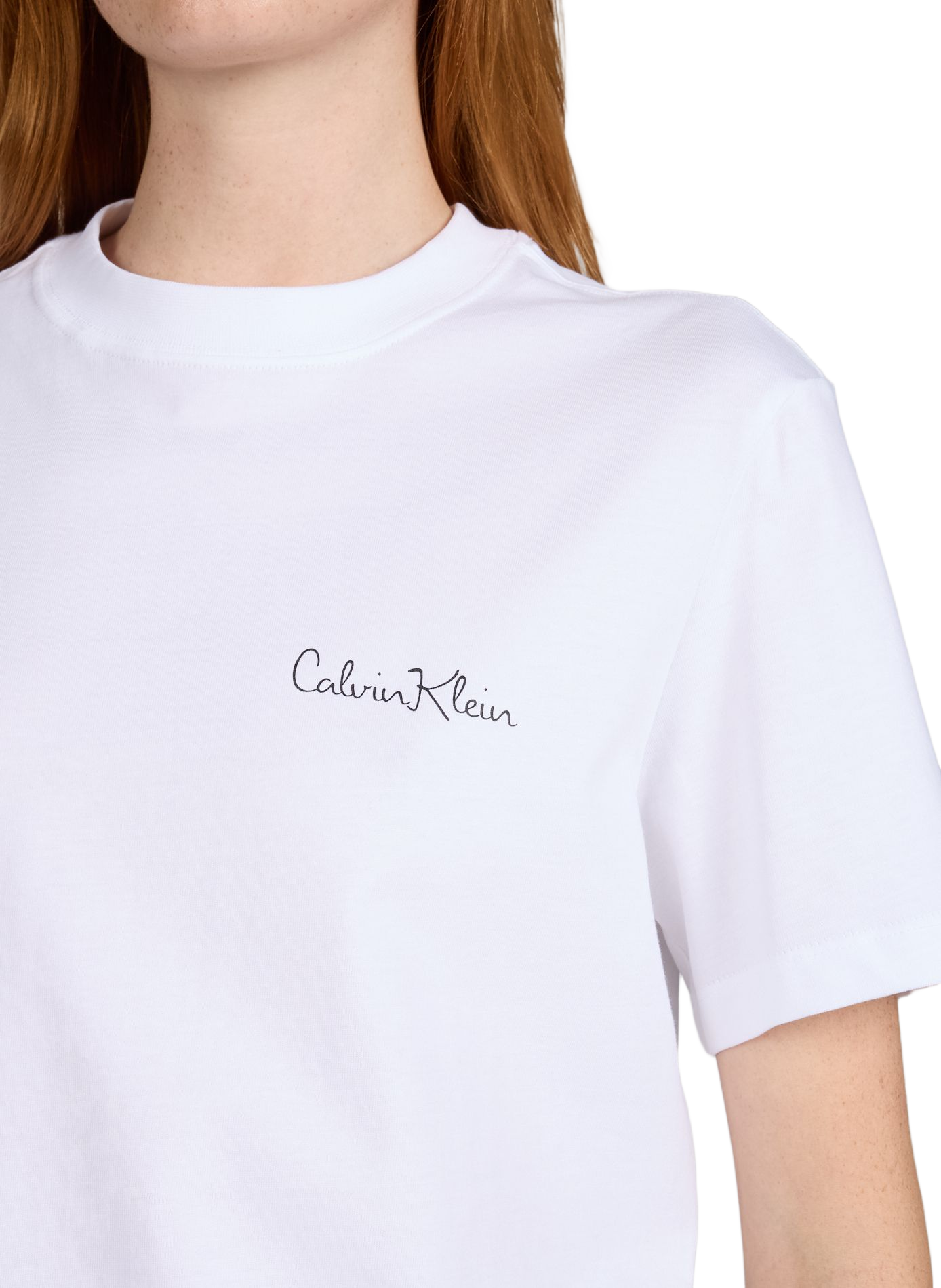 Plain cotton t-shirt CALVIN KLEIN White