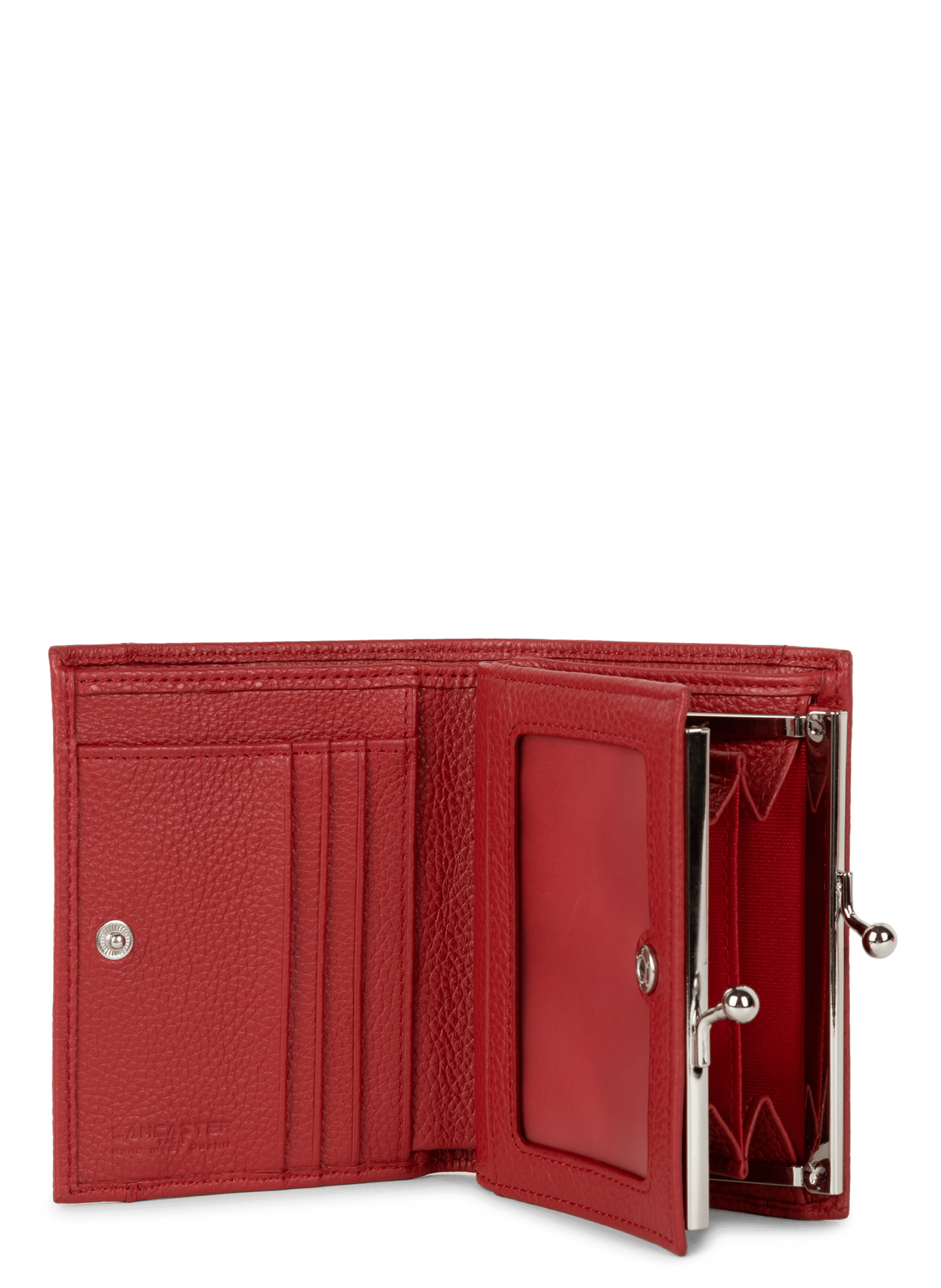 Porte-monnaie - foulonné pm | Rouge LANCASTER Femme