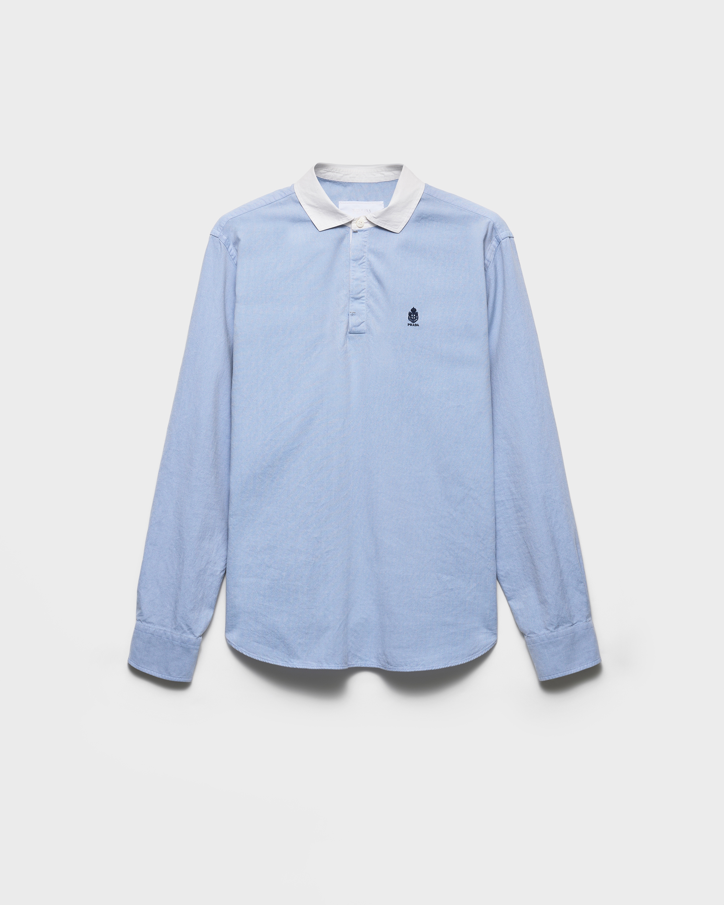 Chemise en coton PRADA Bleu