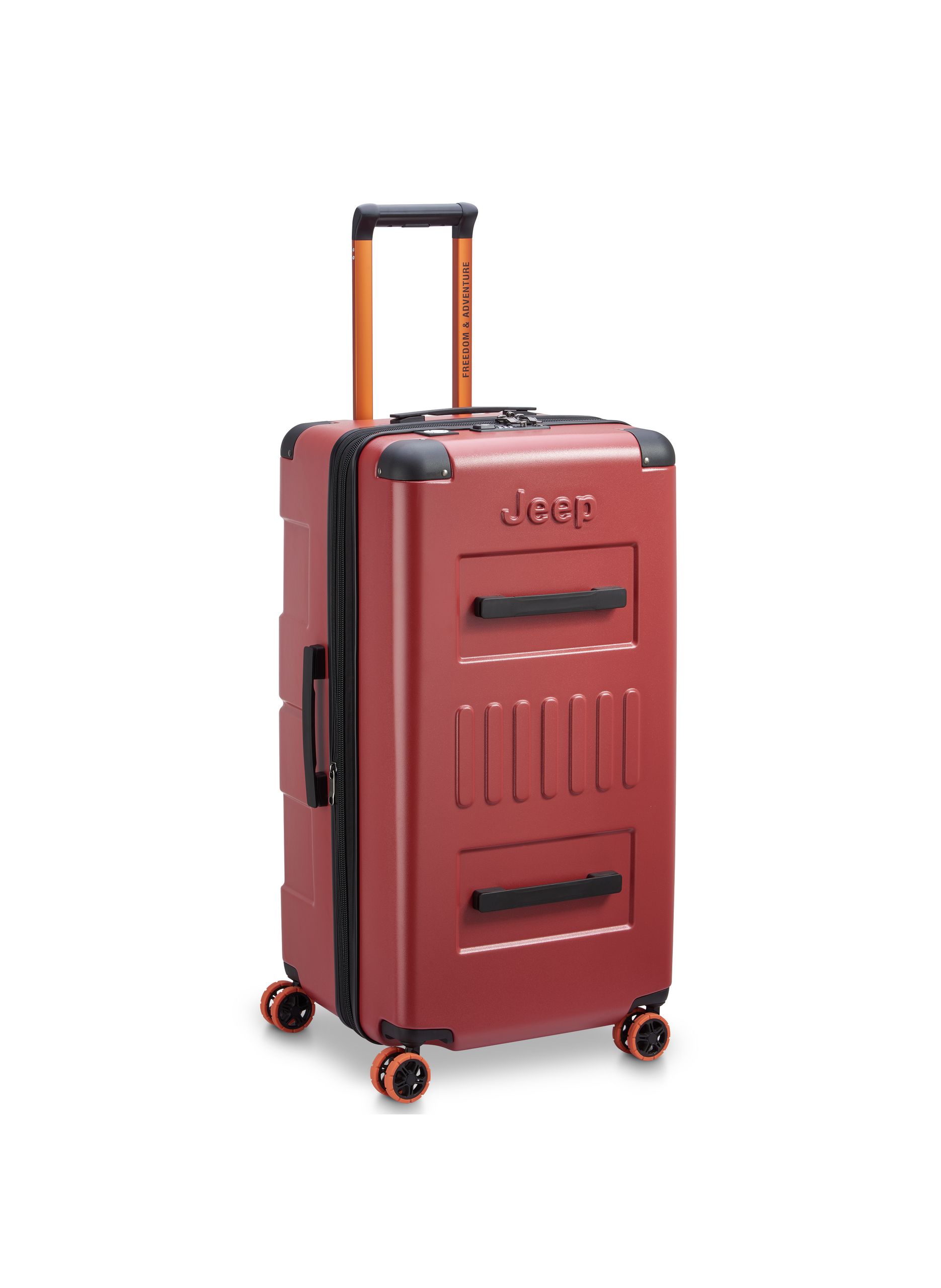 Valise soute rigide taille xxl - jh002b JEEP Rouge