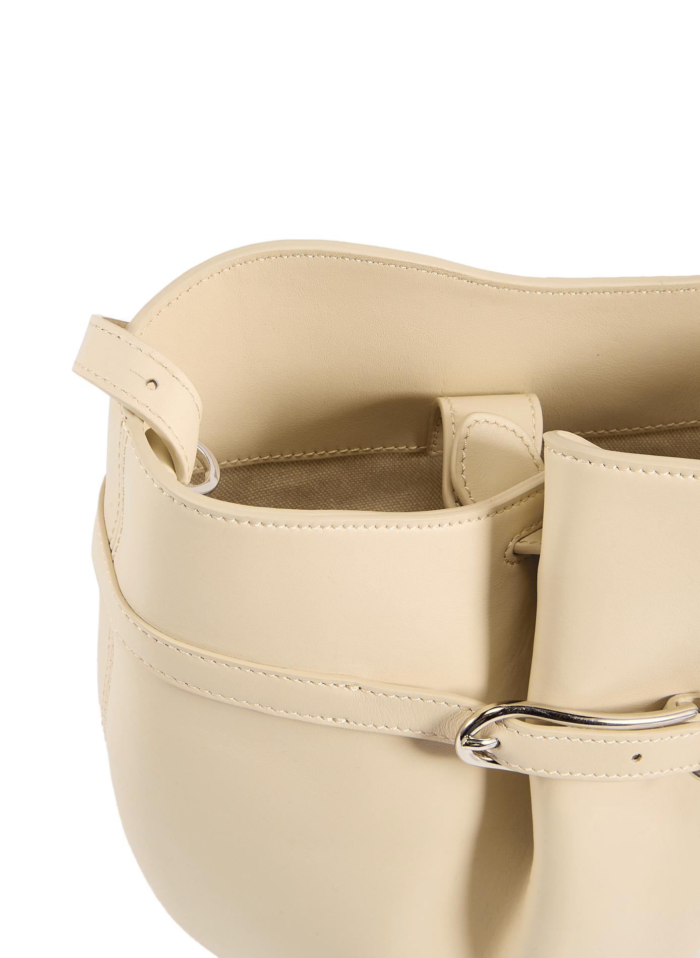Leather shoulder bag LIFFNER Beige