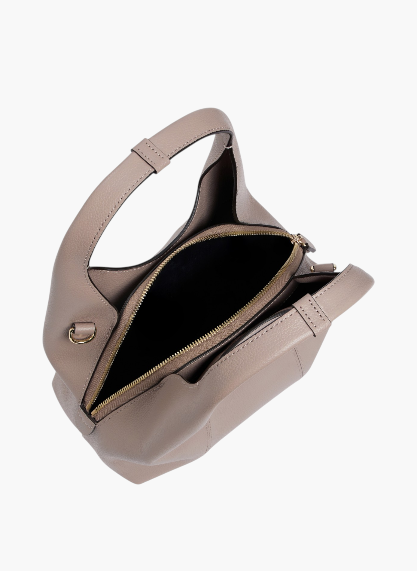 Petit sac à main juliette en cuir grainé LE TANNEUR Gris