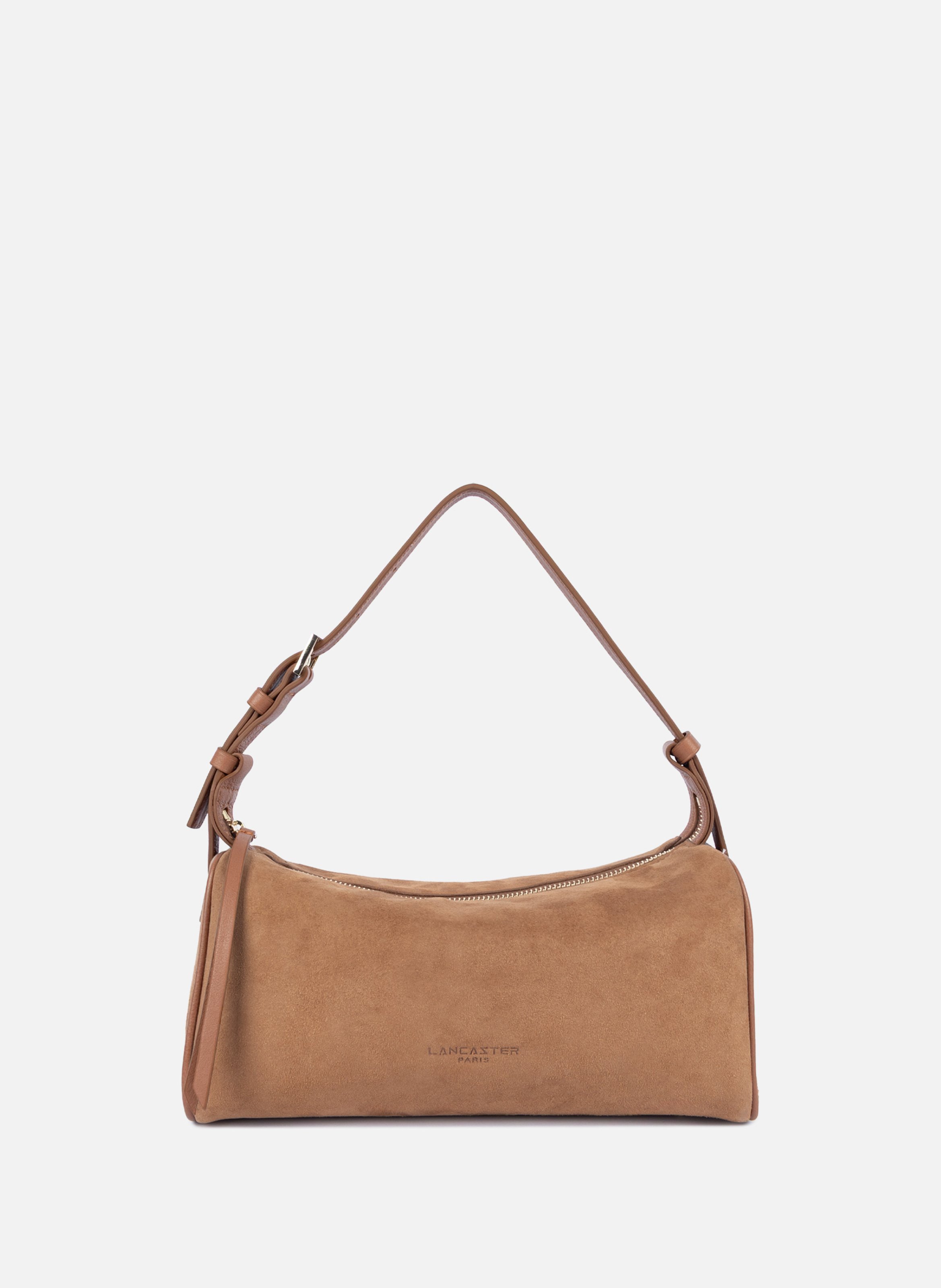 Sac rectangle - suède LANCASTER Marron